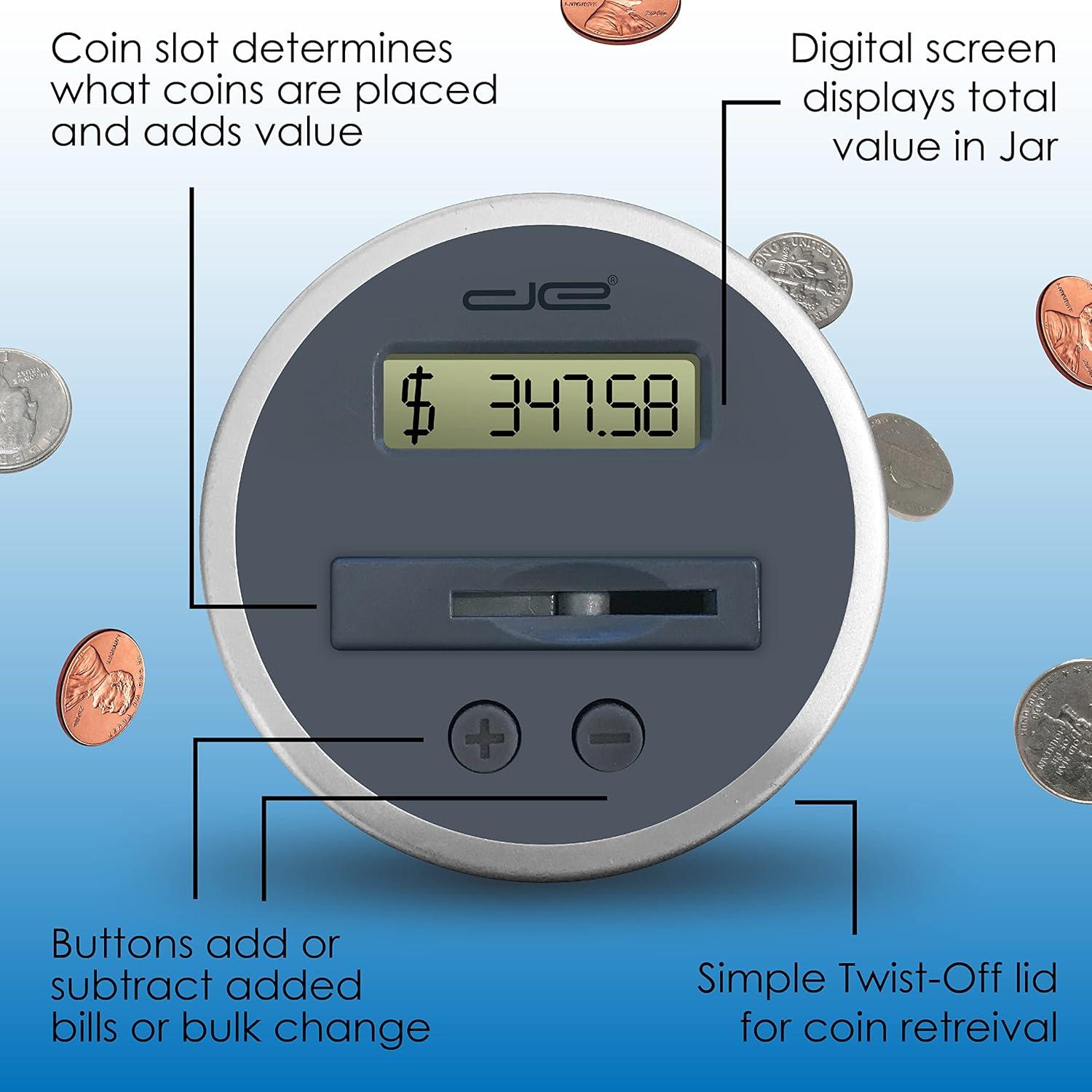 Contador de Monedas Digital Jumbo Teacher's Choice 2.9L LCD