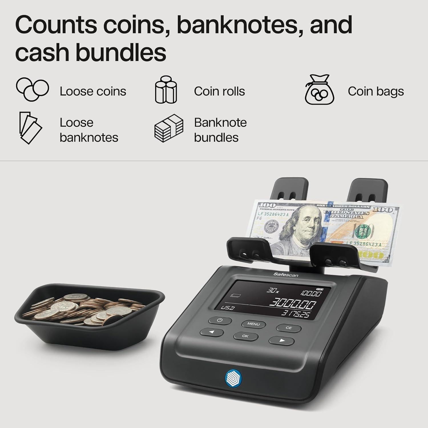 Balanza de Conteo de Dinero Safescan 6165 Multi-Moneda