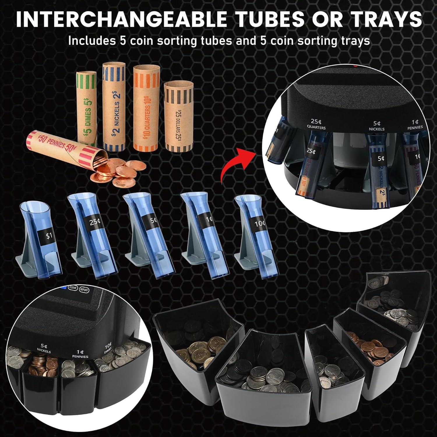Contador y Clasificador de Monedas L LIKED LD-CT550-5C, 5 Tipos