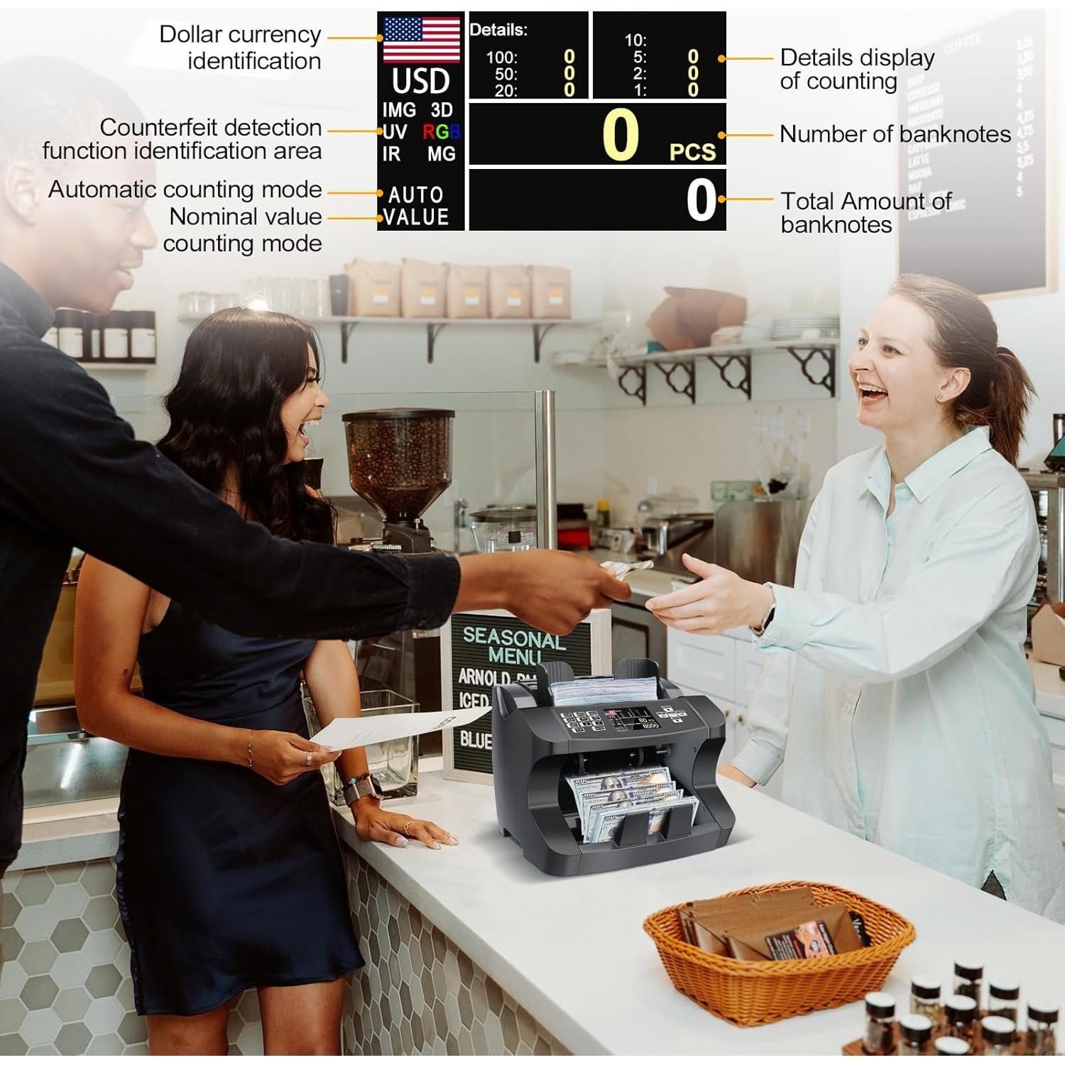 Contadora de Dinero CASHTEK N10 con Detección de Falsificaciones