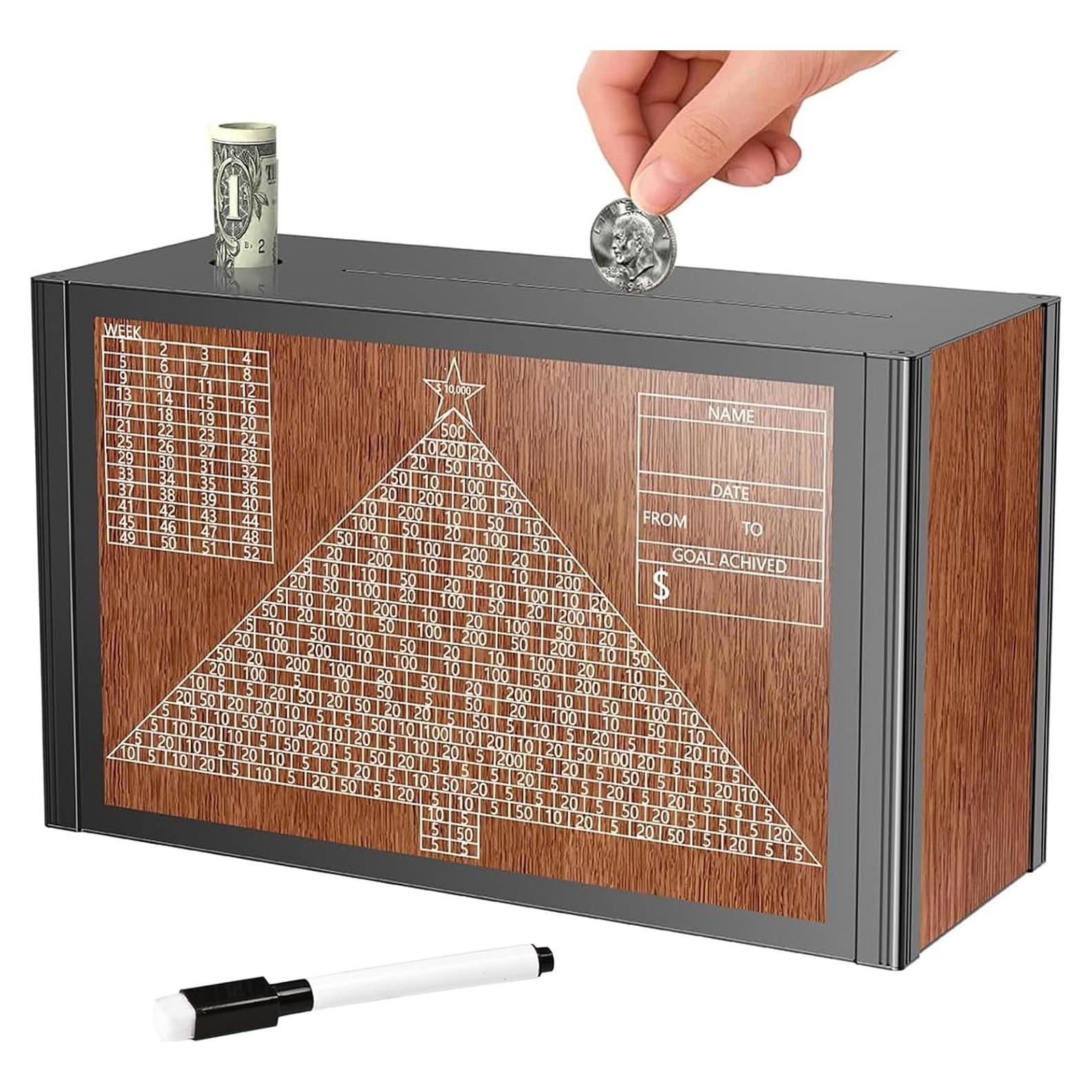 Caja de Ahorros 10K Ambielegant con Contador y Bolígrafo