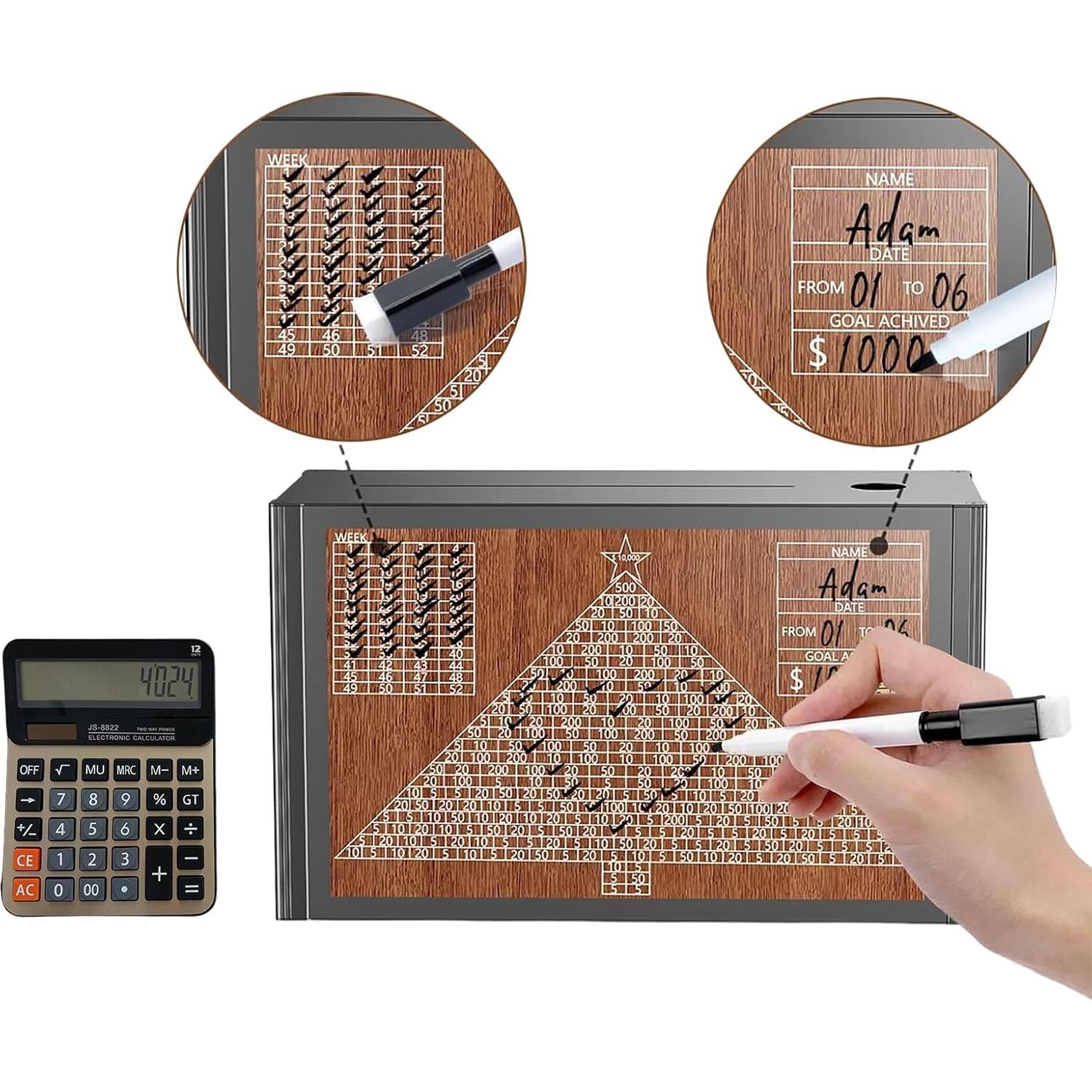 Caja de Ahorros 10K Ambielegant con Contador y Bolígrafo