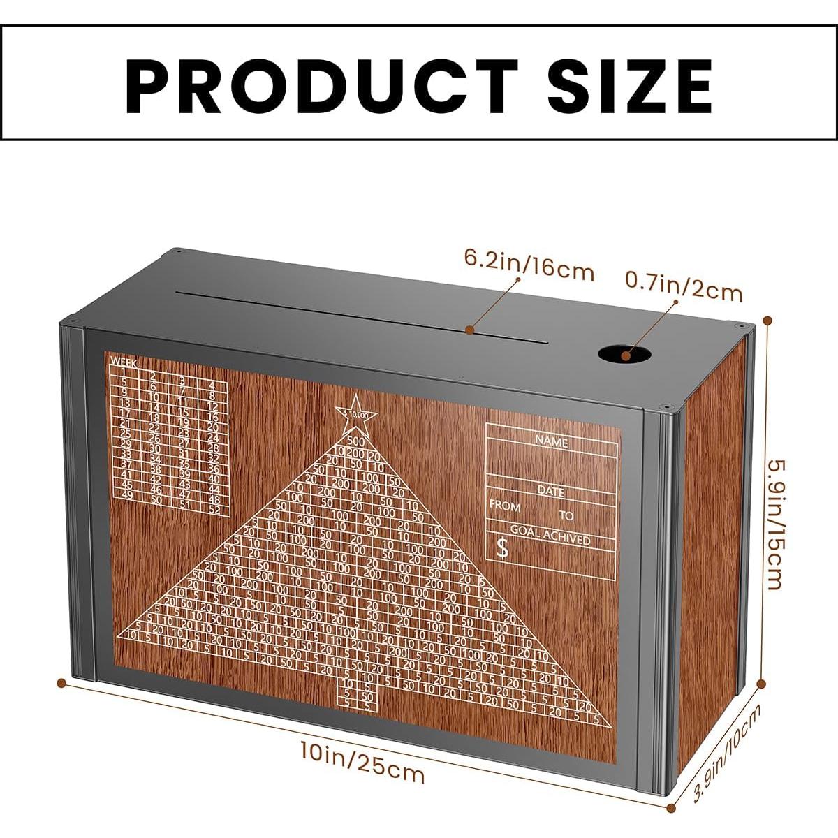 Caja de Ahorros 10K Ambielegant con Contador y Bolígrafo