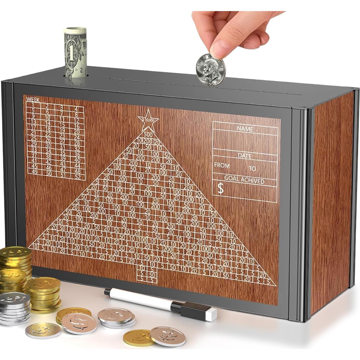 Caja de Ahorros 10K Ambielegant con Contador y Bolígrafo