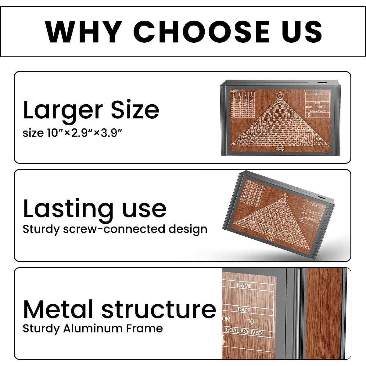 Caja de Ahorros 10K Ambielegant con Contador y Bolígrafo