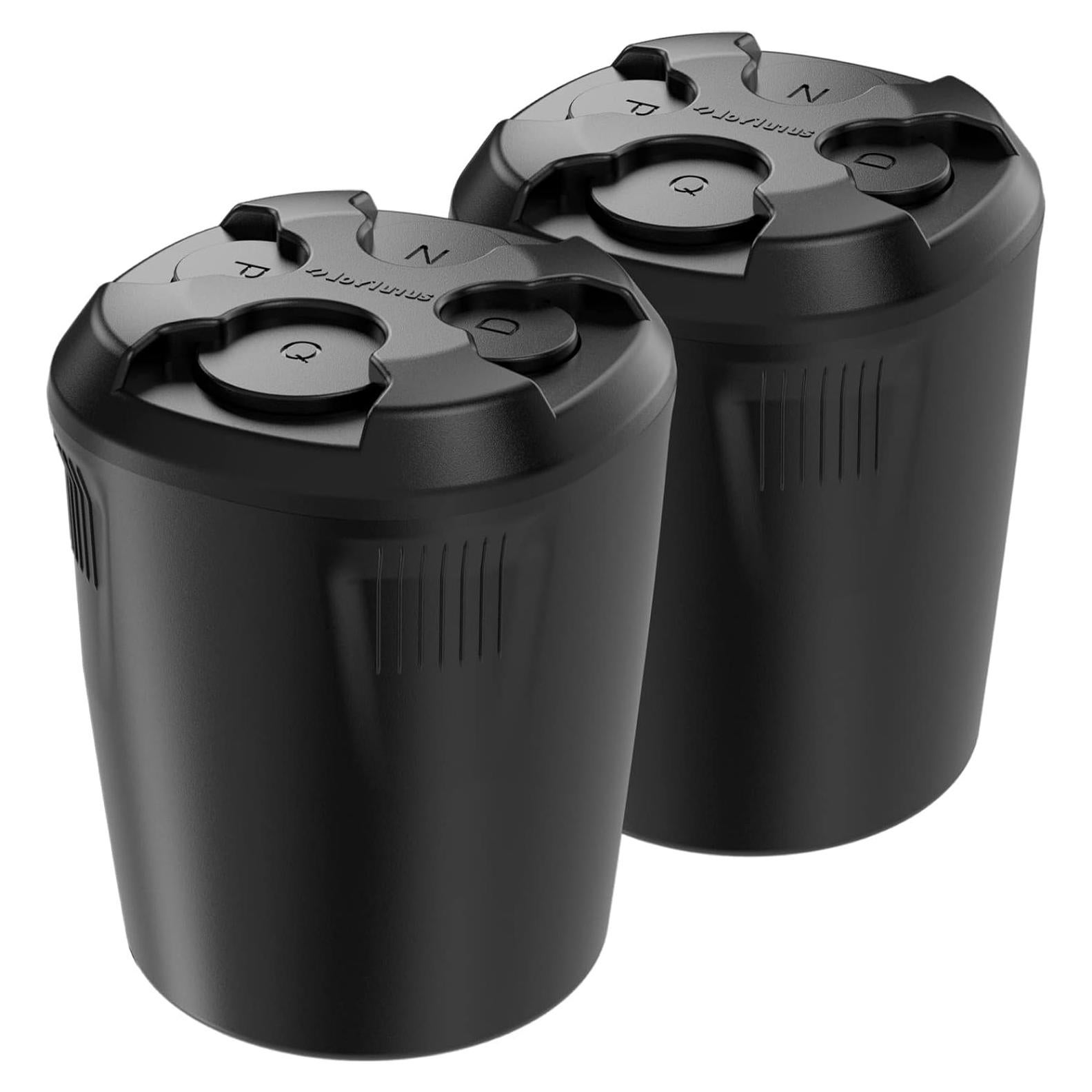 Soporte de Monedas JOYTUTUS Negro Universal para Auto - 2 Paquete