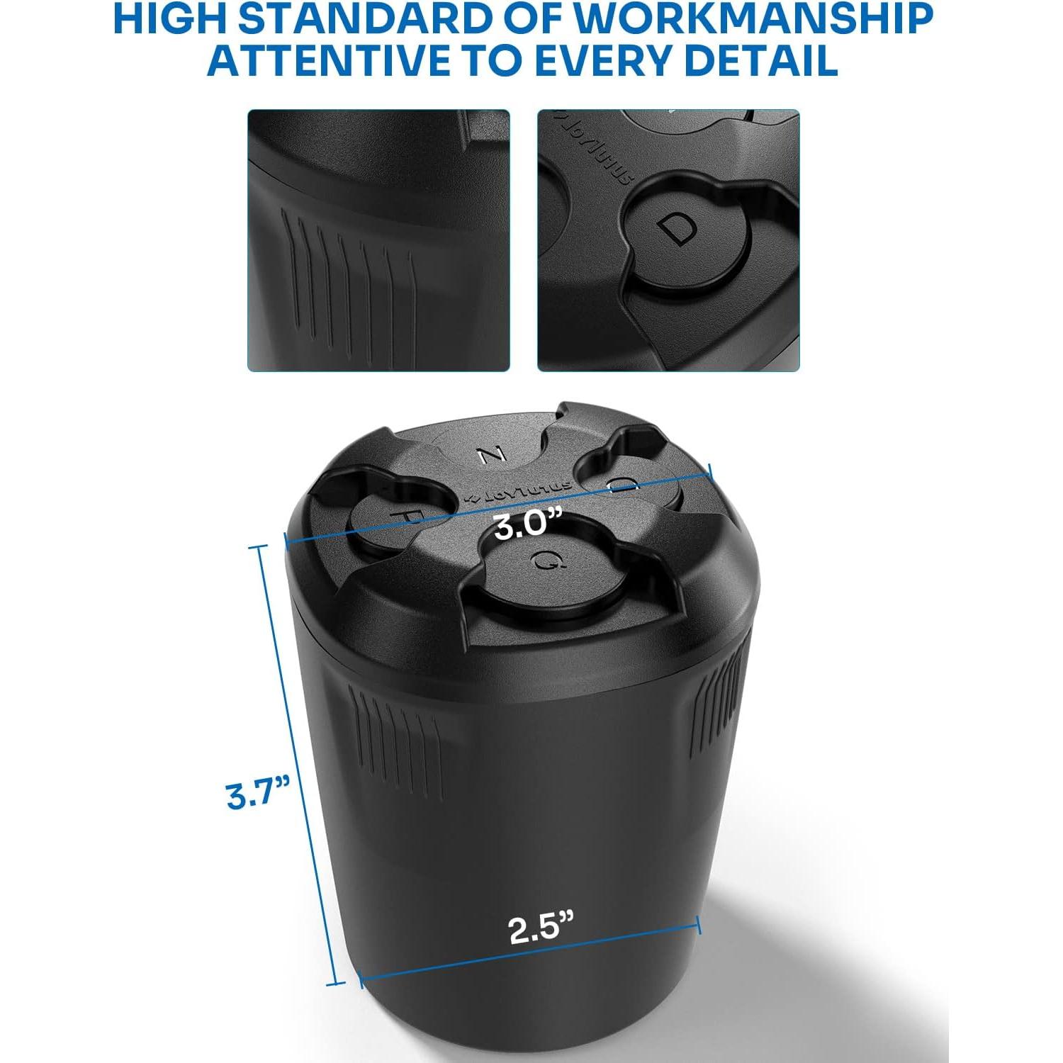 Soporte de Monedas JOYTUTUS Negro Universal para Auto - 2 Paquete