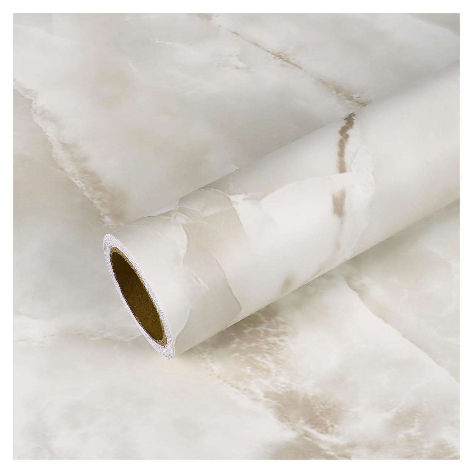 Papel Contacto de Mármol Onyx Crema VEELIKE 81.28x299.72cm