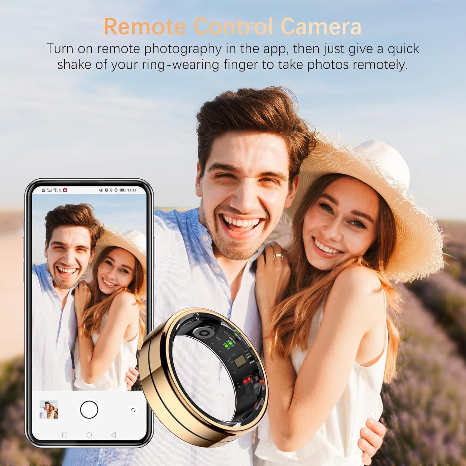 Anillo Inteligente Tiantianka para Salud y Actividad - Oro 11