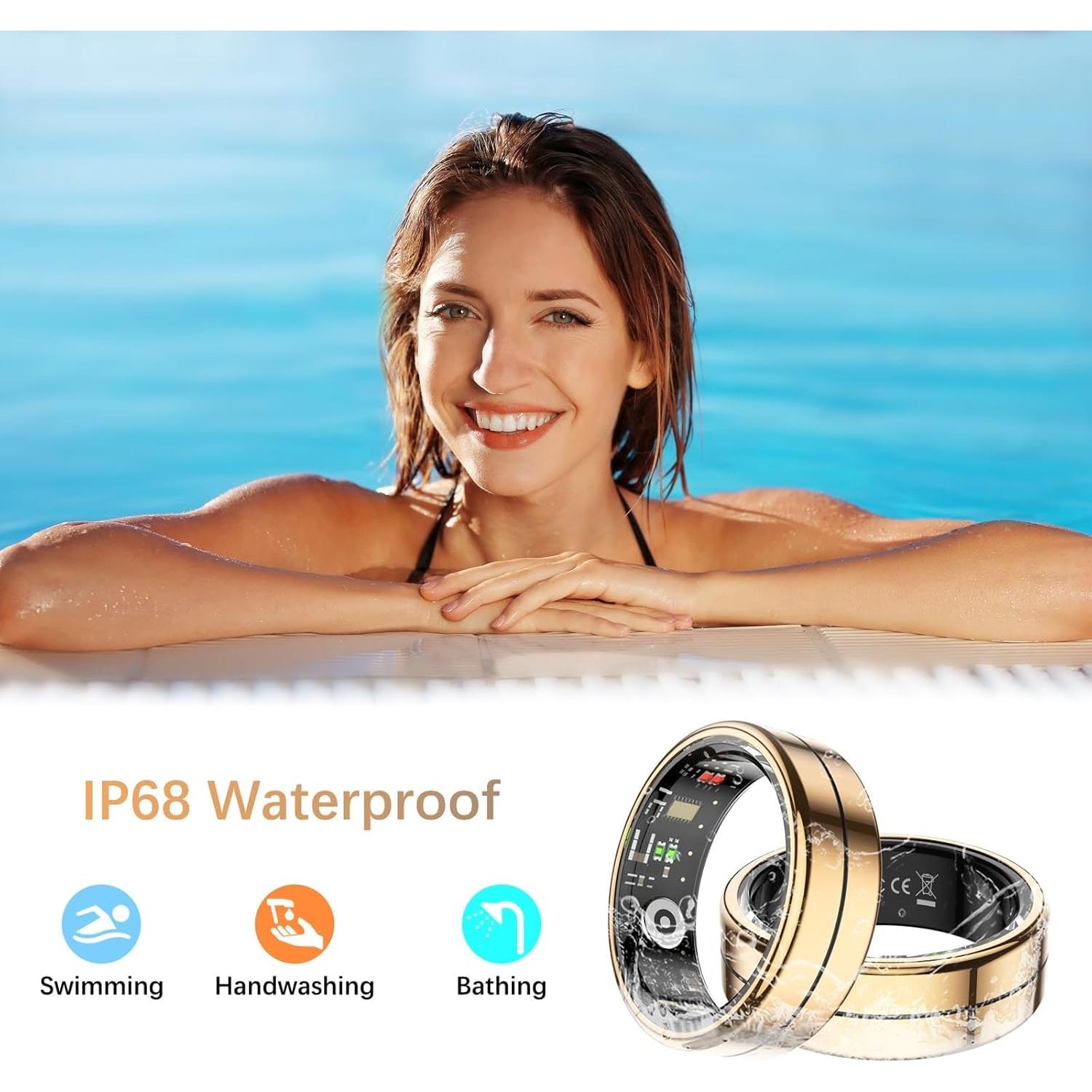 Anillo Inteligente Tiantianka para Salud y Actividad - Oro 11