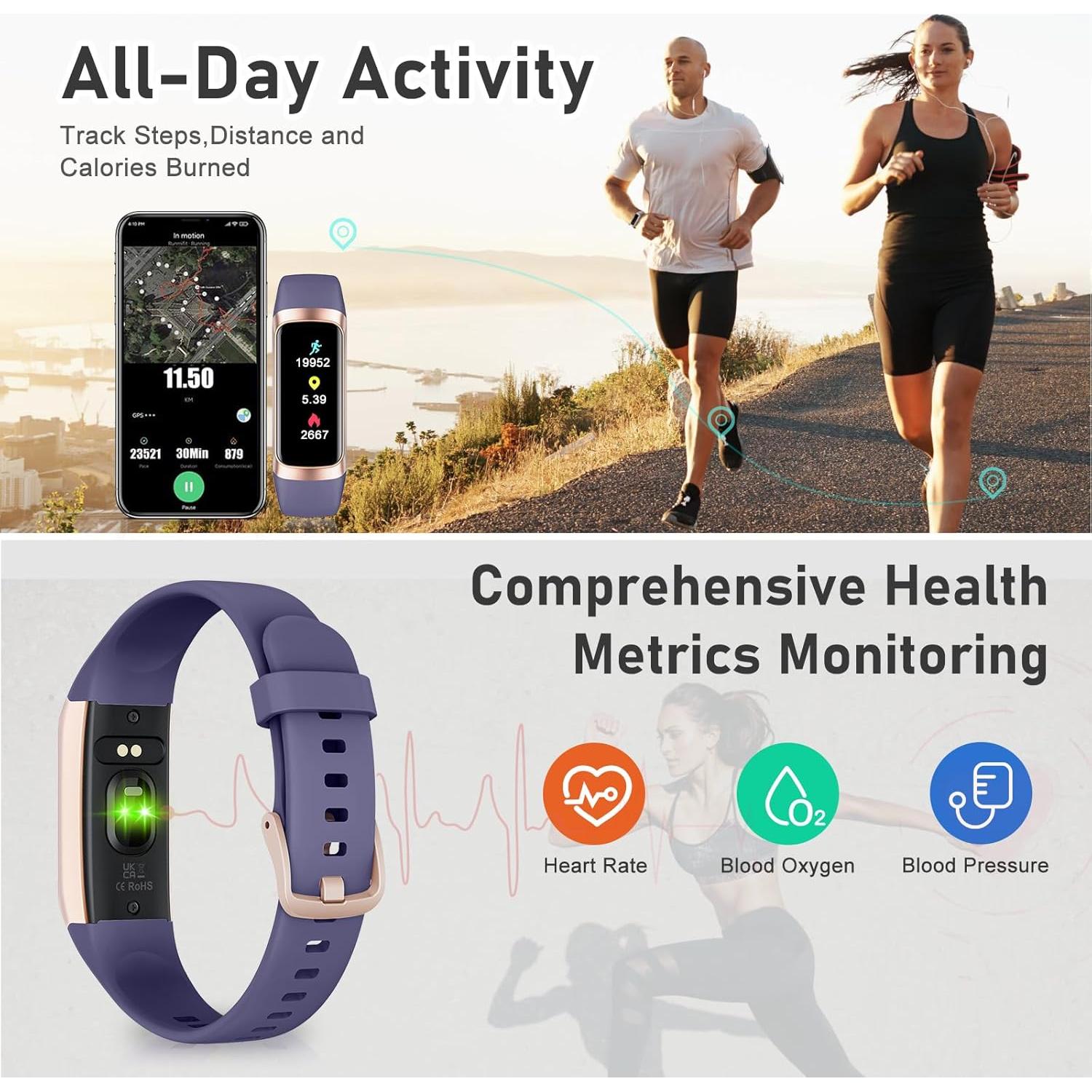 Rastreador de Fitness ST-CARE C60 con Pantalla AMOLED 1.1"