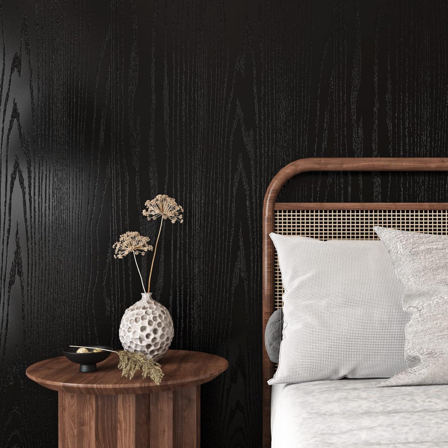 Papel Contacto Autoadhesivo Livelynine 40cm x 10m Madera Negra