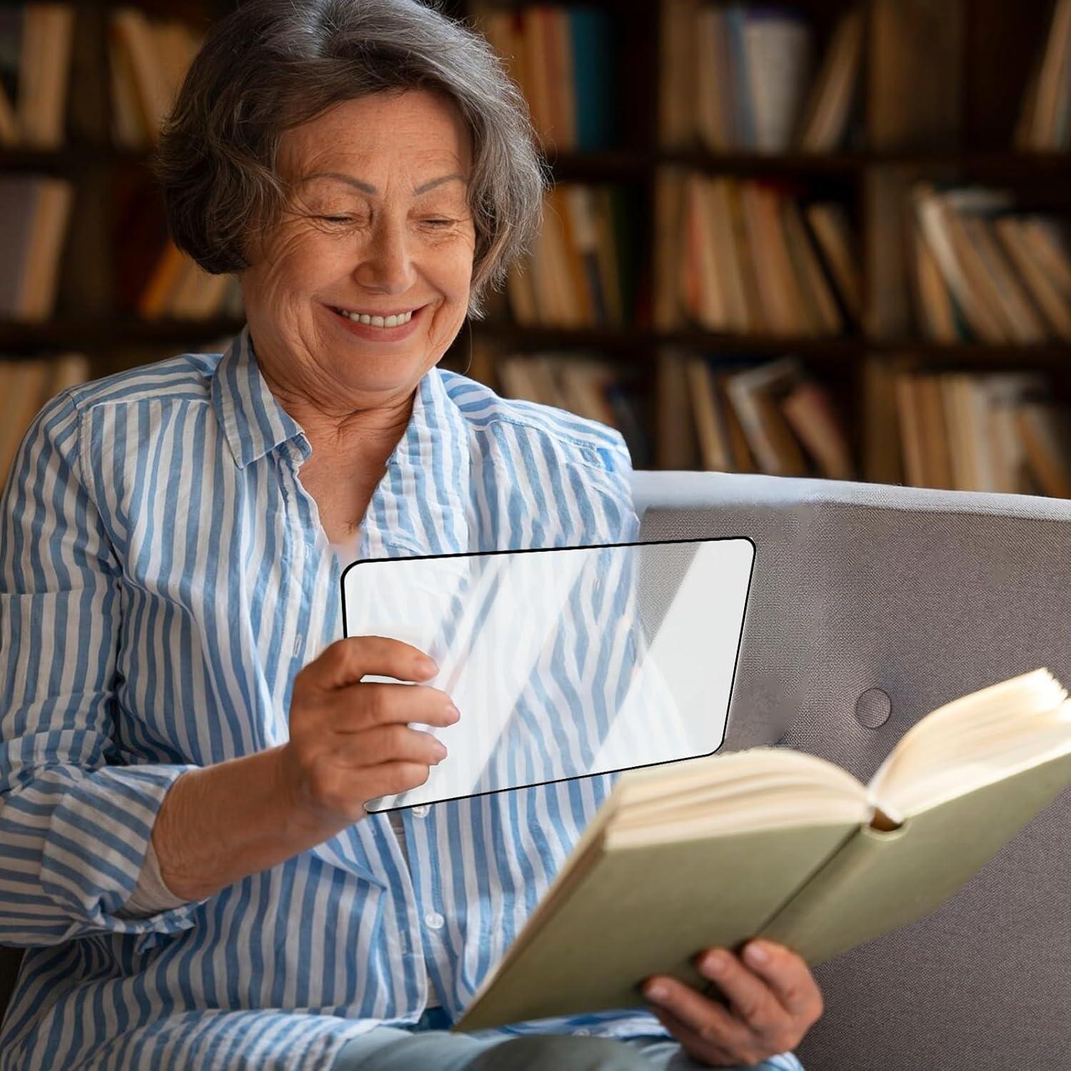 5 Lupas de Página 3X ZEYIYER para Leer - 3 Grandes y 2 Pequeñas