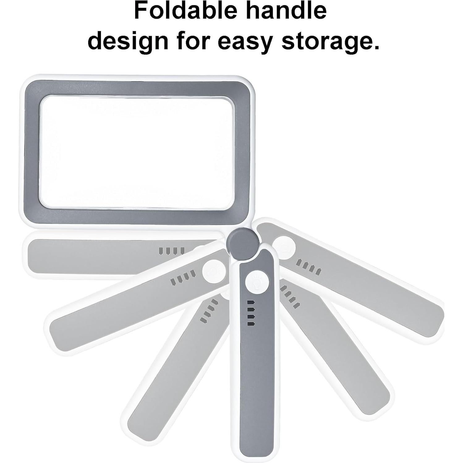 Lupa LED recargable TECHSHARE 4X con brillo ajustable