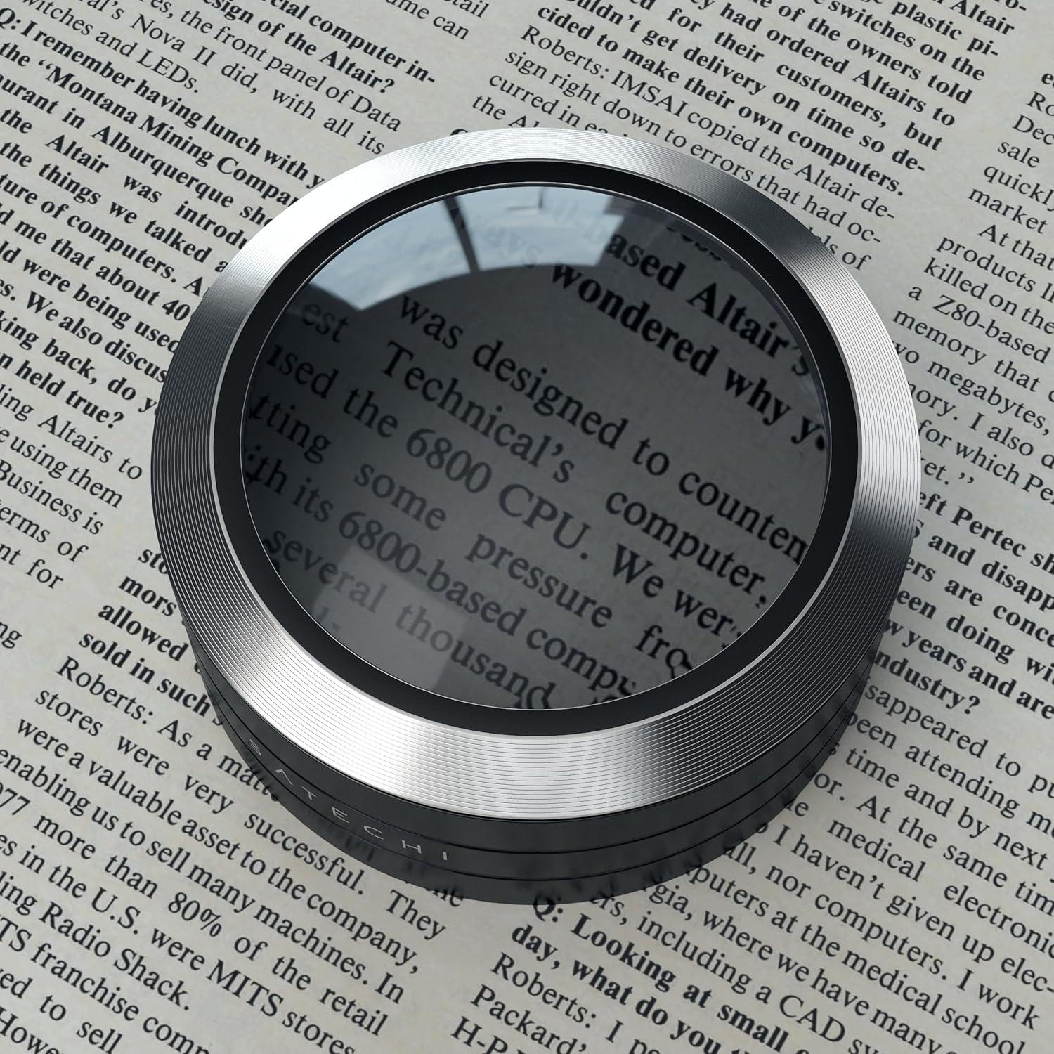 Lupa LED de Escritorio Satechi ReadMate 5X con Funda Negra