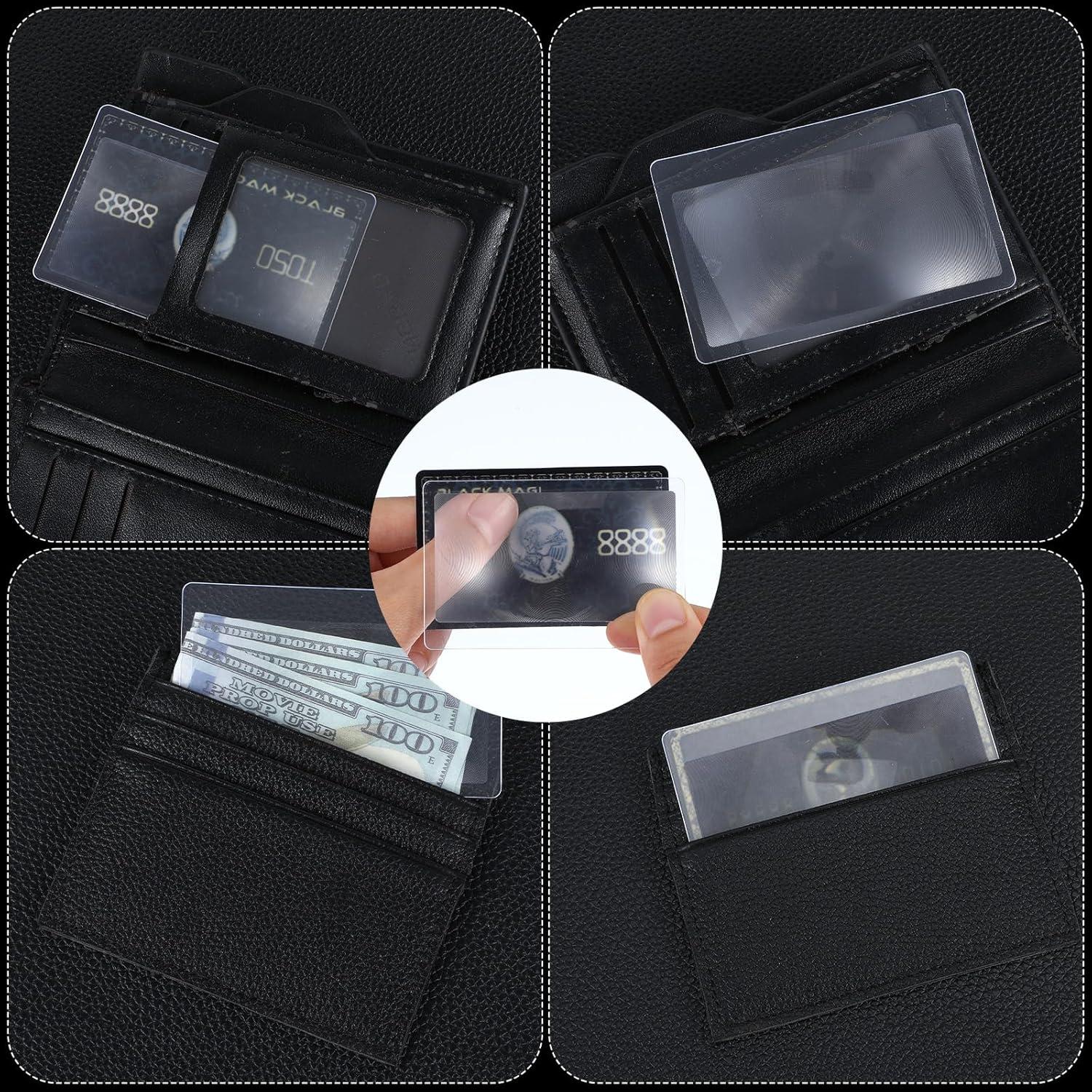 20 Lentes de Aumento 3X FNANJWQ Lupa de Mano PVC Transparente