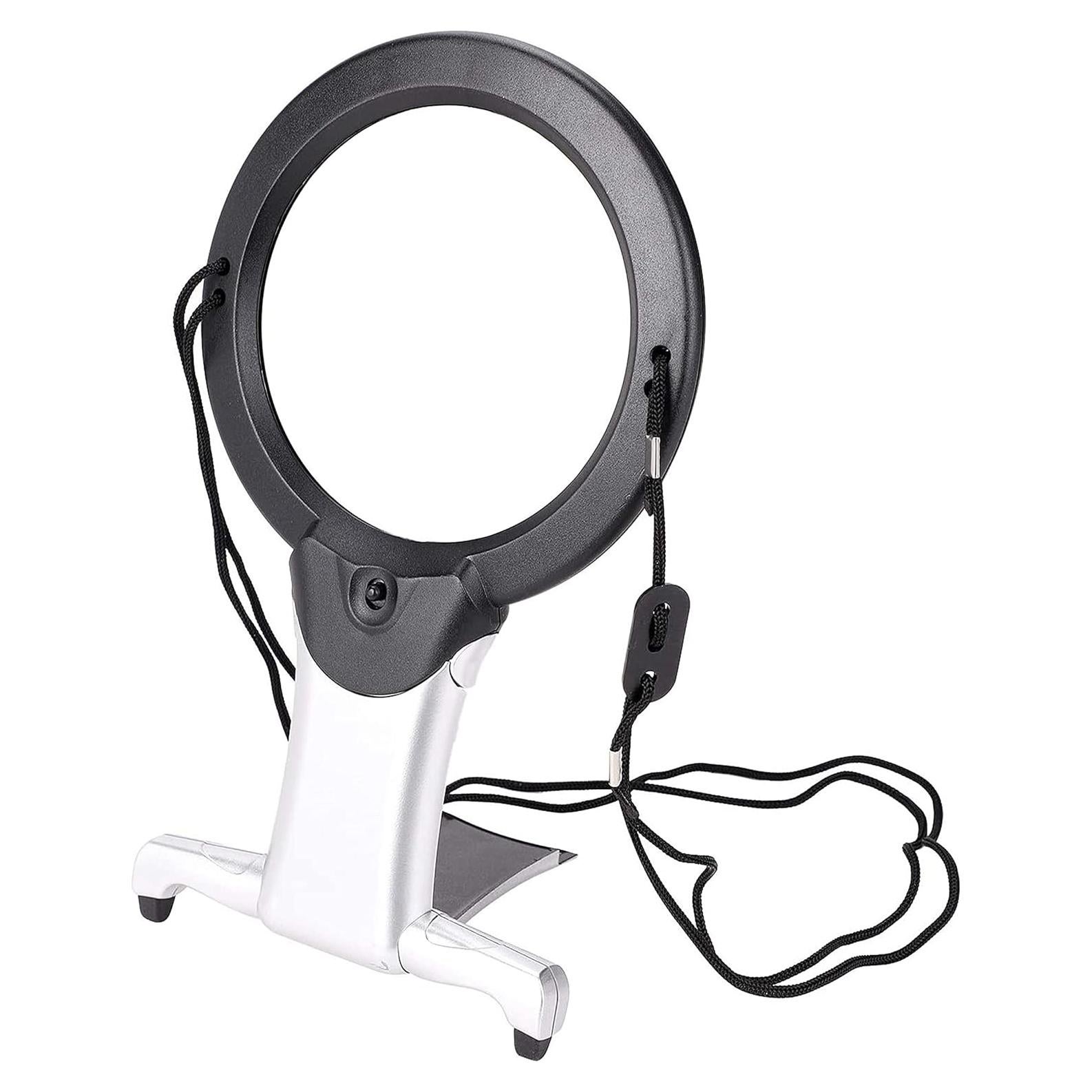 Lupa de Mano ARSUK con Luz LED 2X y 6X para Lectura