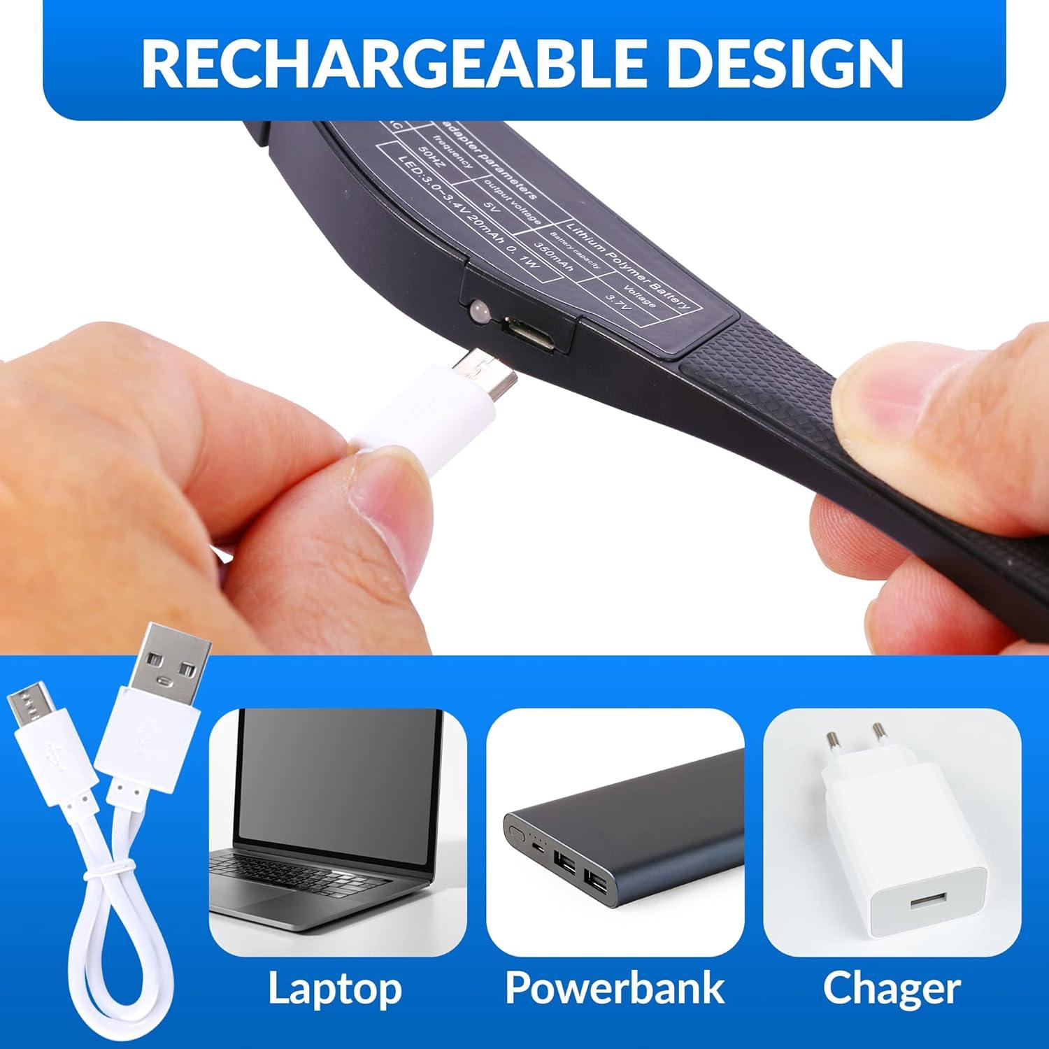 Gafas de Aumento Recargables YOCTOSUN con LED 1.5X a 5X