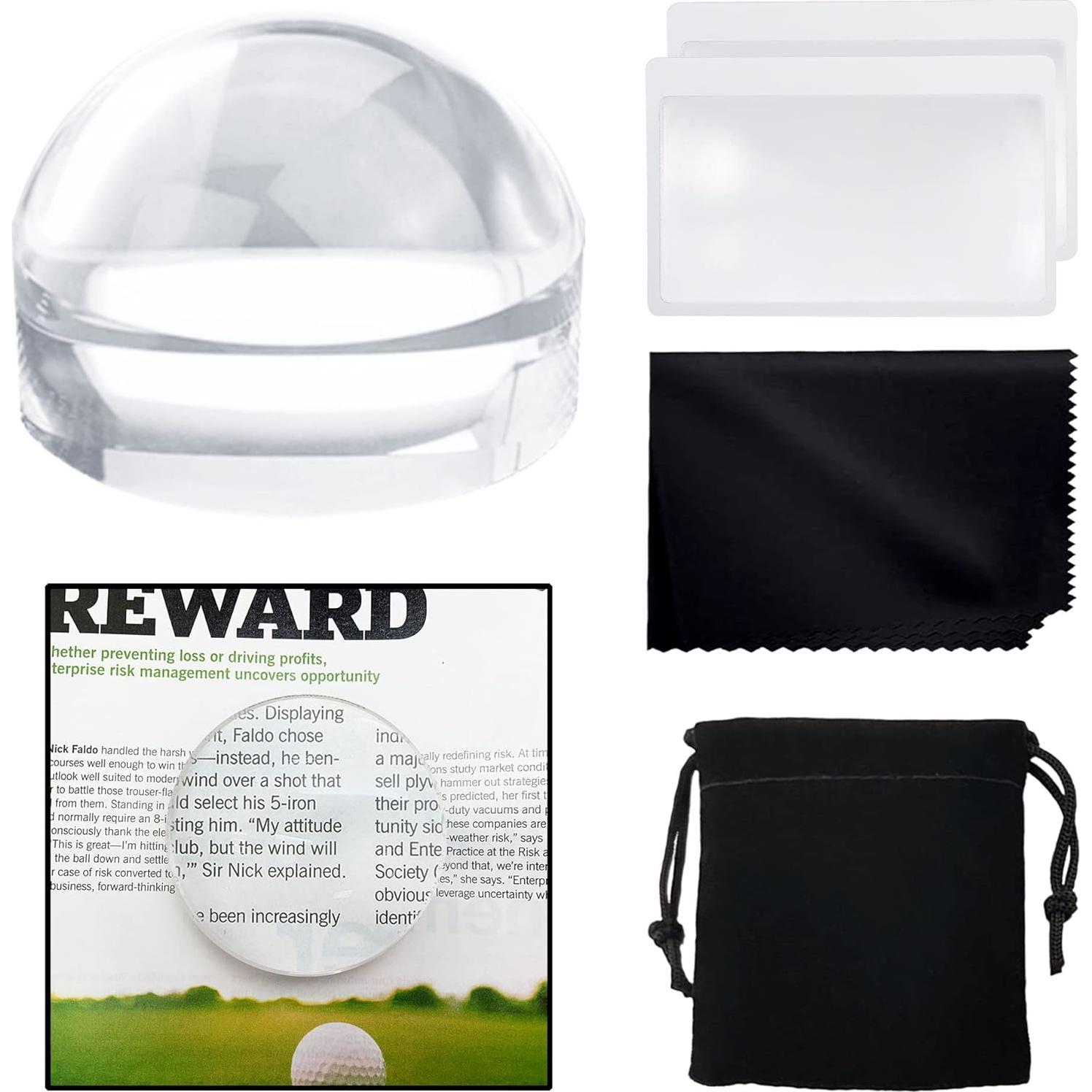 Lupa Dome Acrílica 4X Magdepo 6.35 cm Cristal Claro