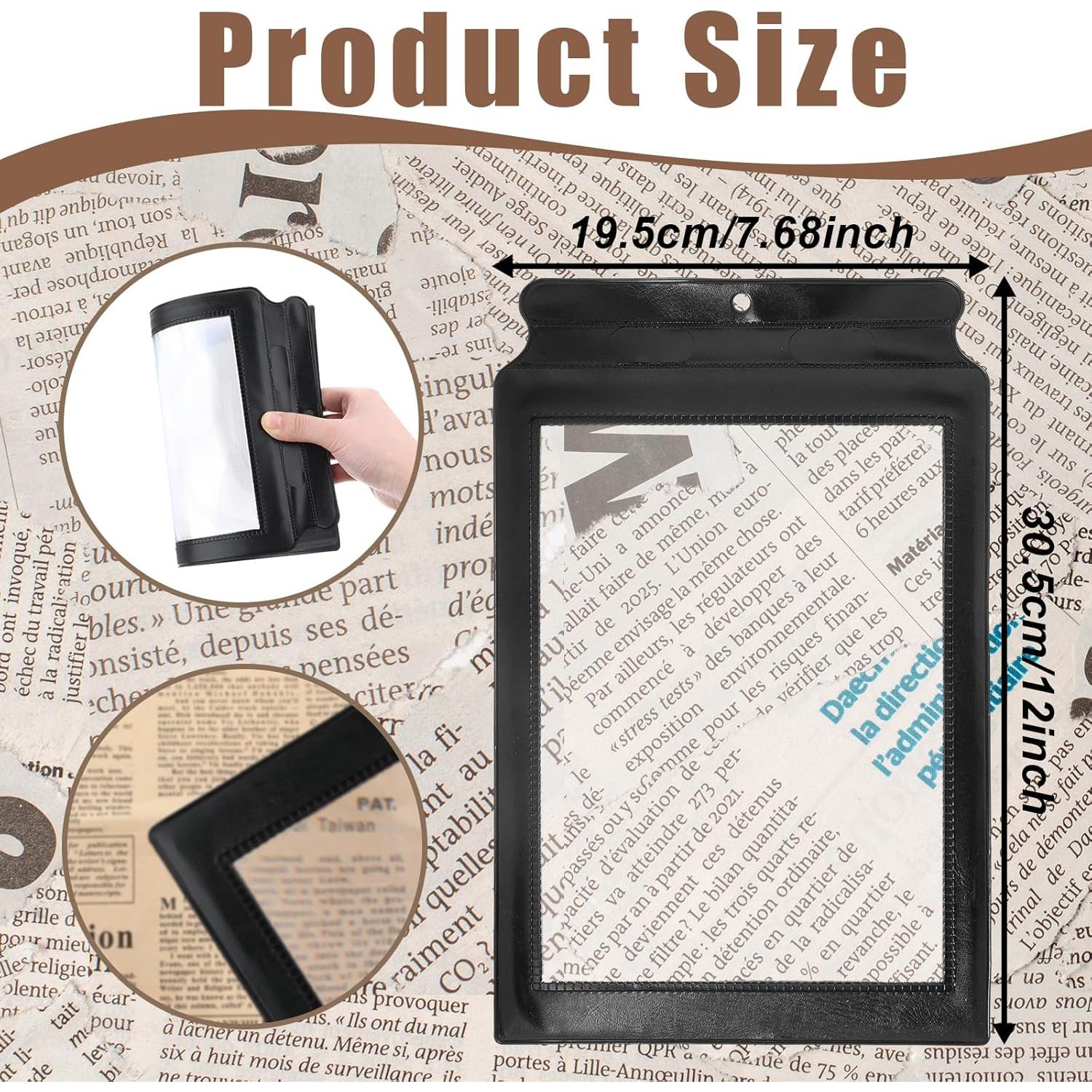 Lupa de Lectura 5X XLIUAX 30.5x19.5cm Flexible para Baja Visión