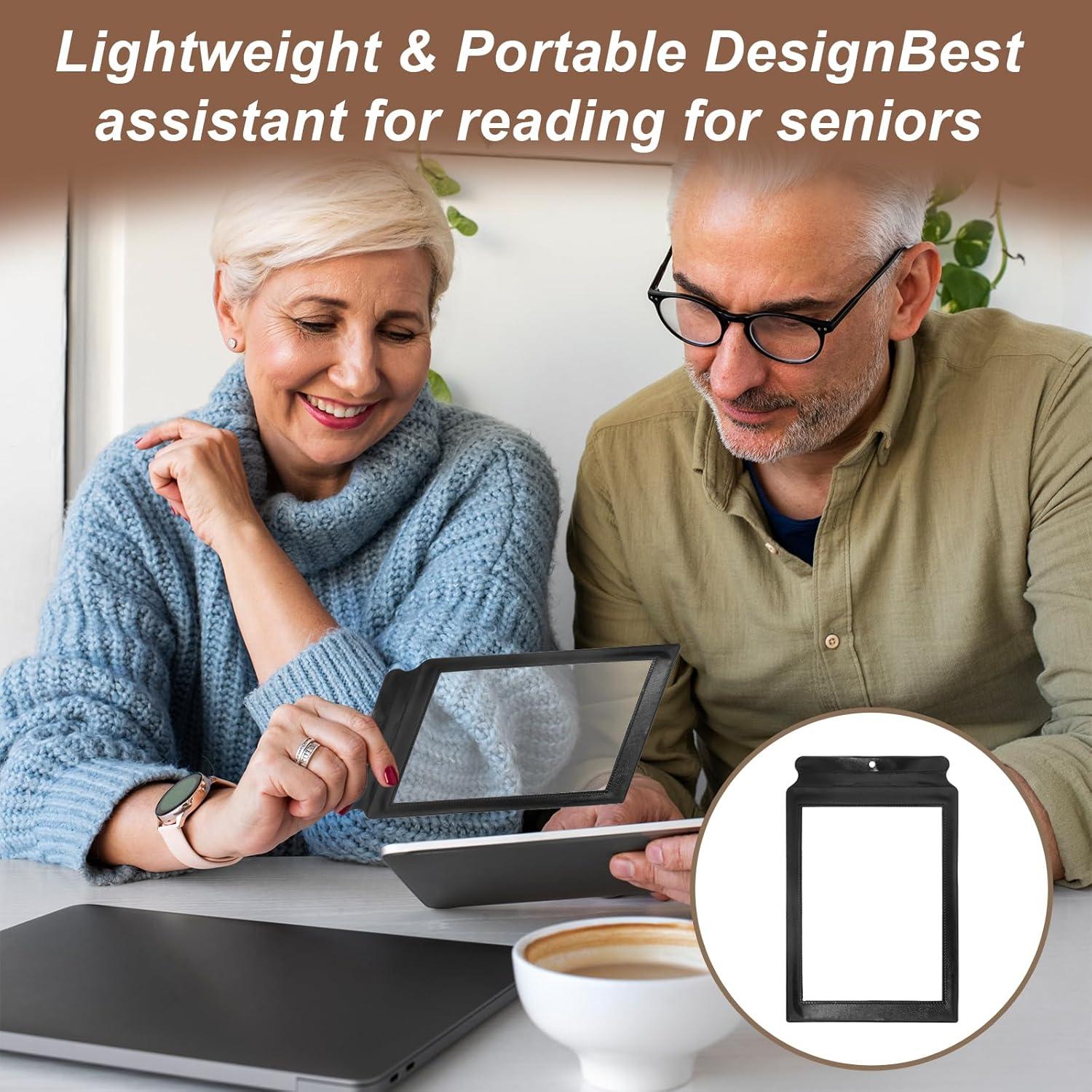 Lupa de Lectura 5X XLIUAX 30.5x19.5cm Flexible para Baja Visión