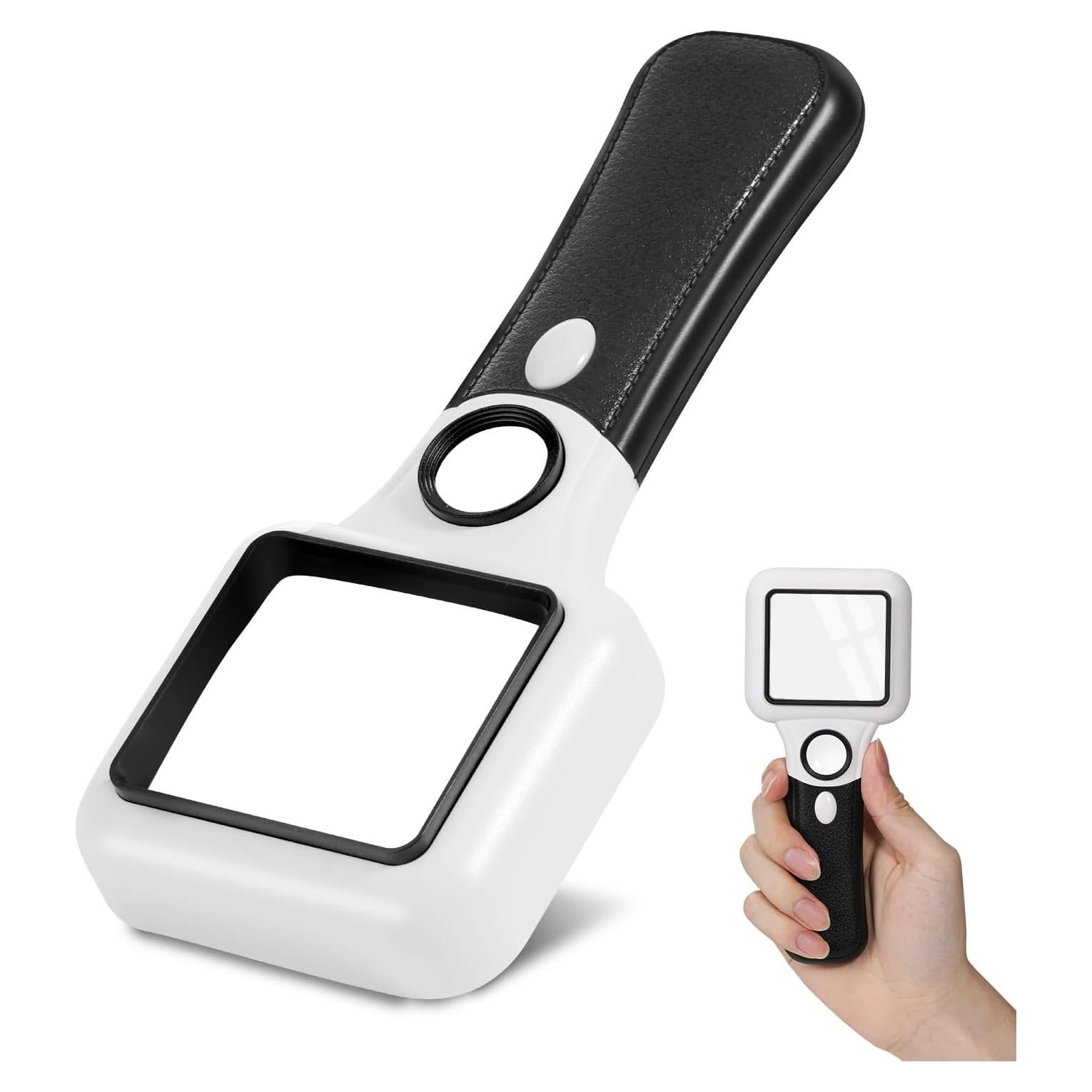 Lupa MoKo Iluminada 45X 10X con Luz LED para Lectura