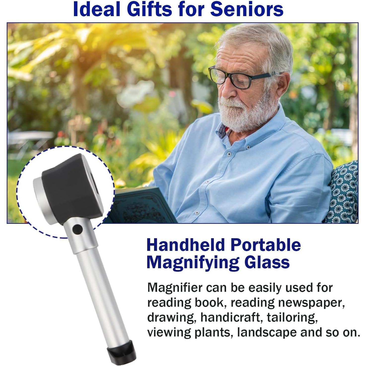 Lupa de Joyero Rongon 10X con Luz LED y Escala 25mm