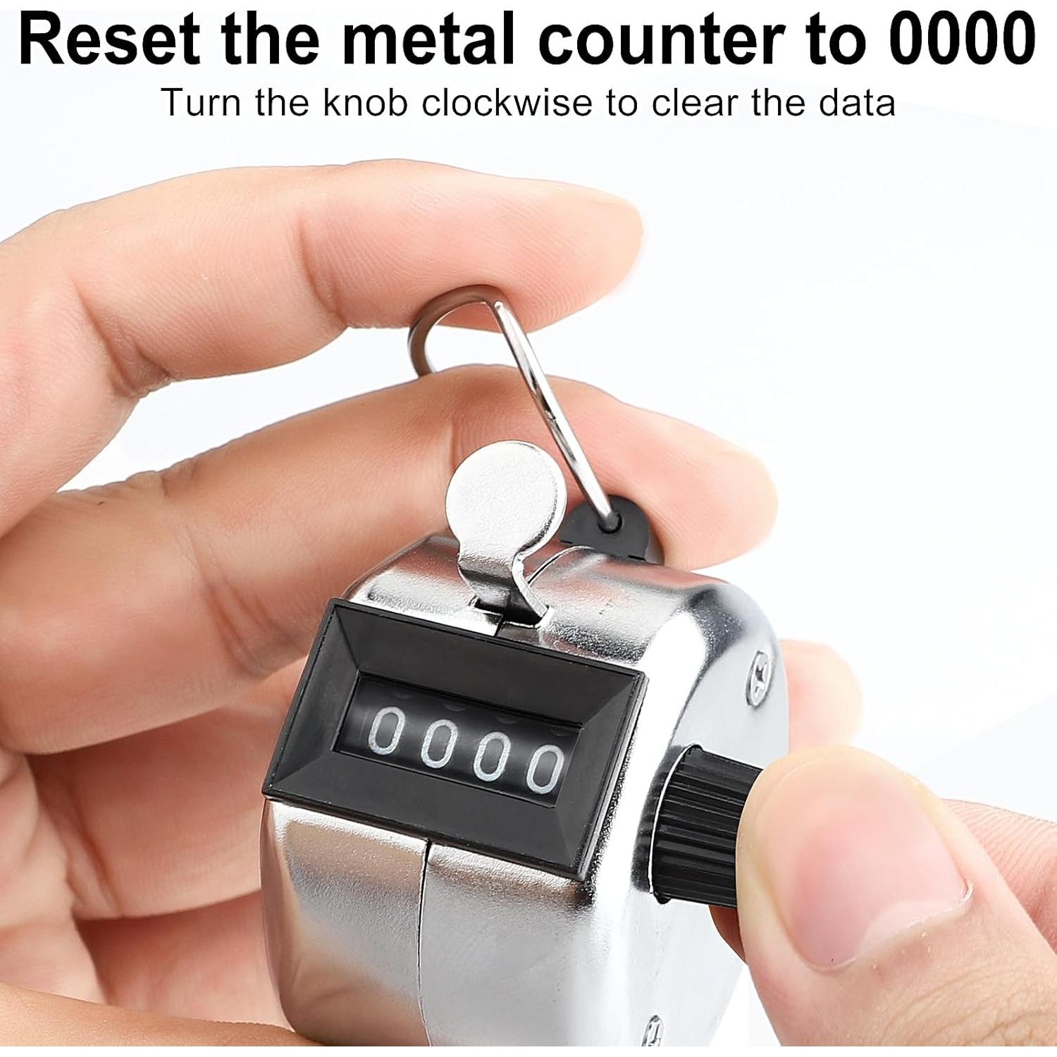 Contador Mecánico Manual Tcipreay 4 Dígitos - Paquete de 2