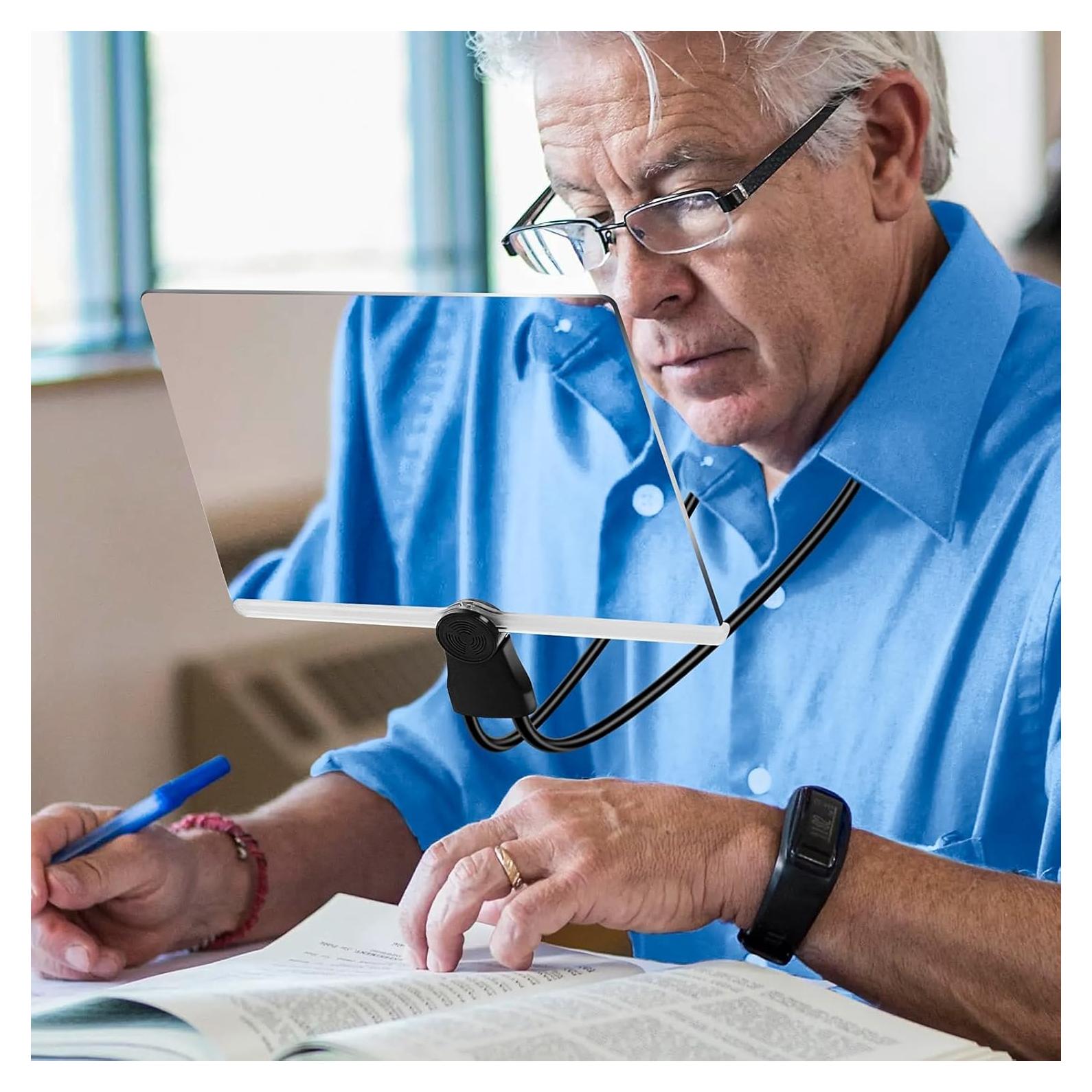 Lupa Manos Libres HQGZQL 5X con Brazo Flexible para Lectura