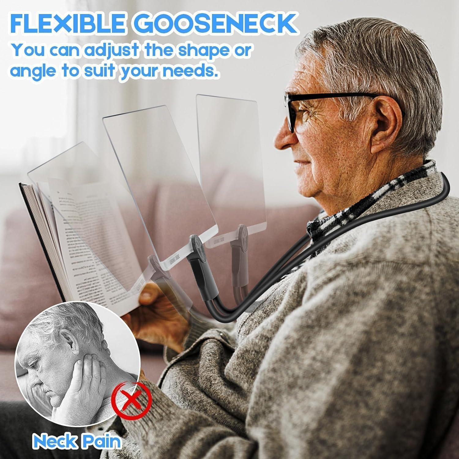 Lupa Manos Libres HQGZQL 5X con Brazo Flexible para Lectura