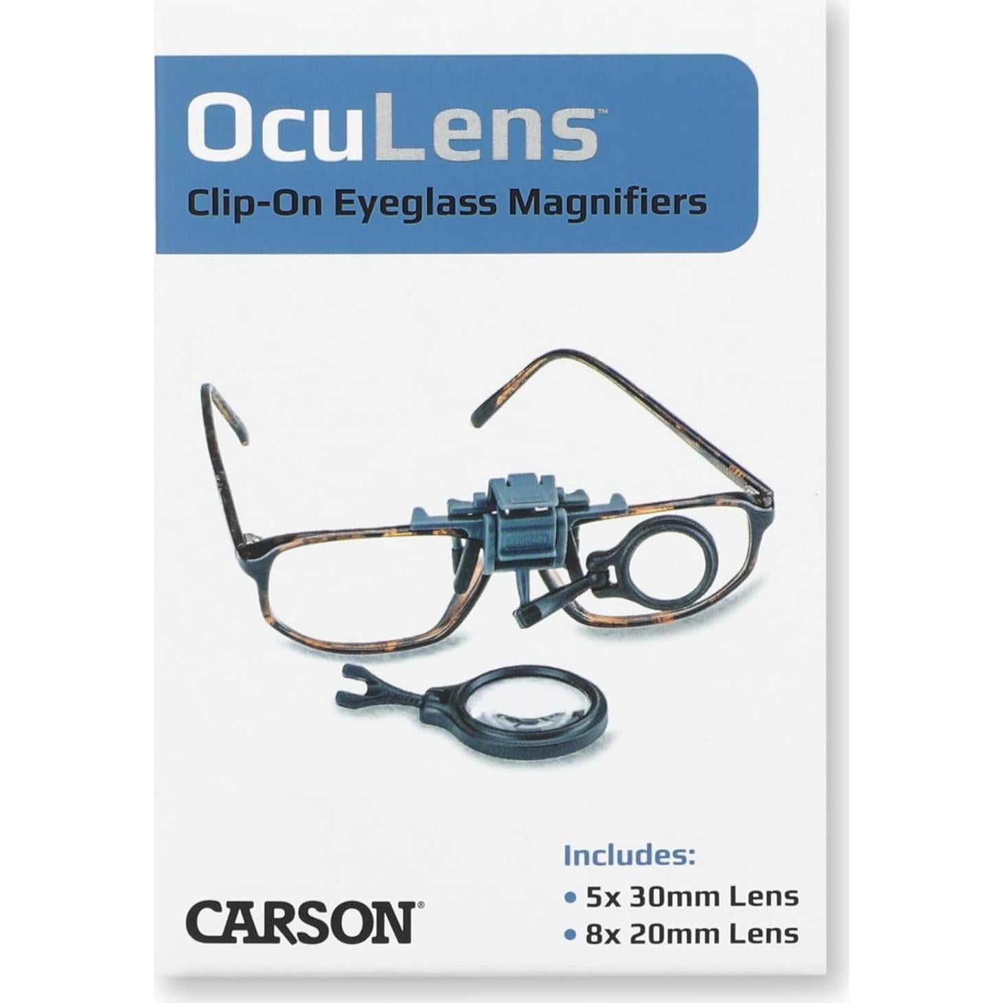 Juego de Lentes de Aumento Clip-On Carson OL-57 5x 8x