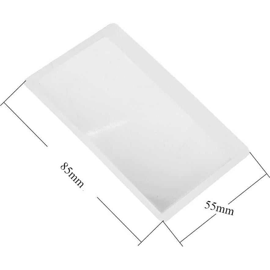 Lentes de Aumento 3X Drema Tamaño Tarjeta de Crédito - 10 Piezas