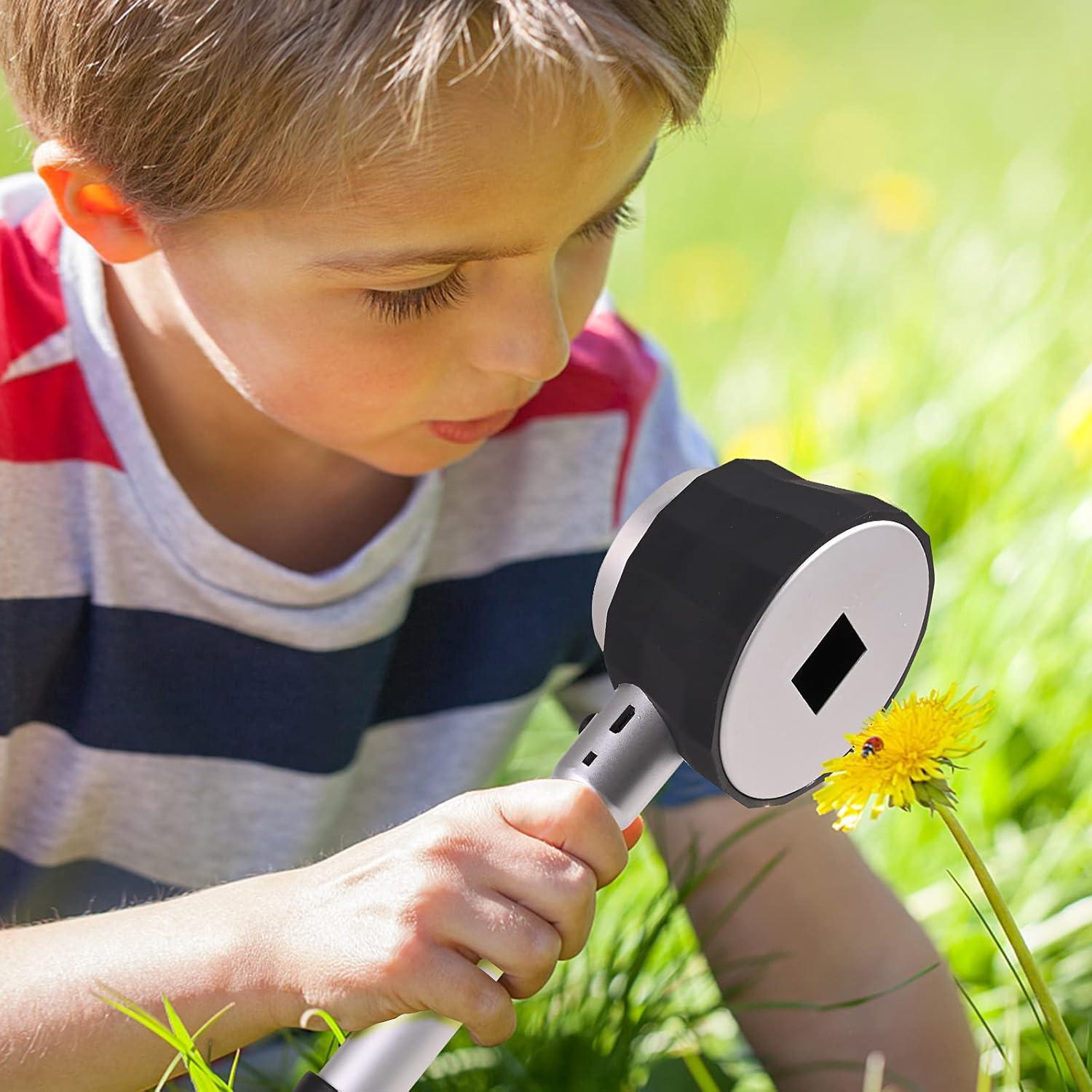 Lupa de Mano 30X Amoper con 6 Luces LED Recargable USB