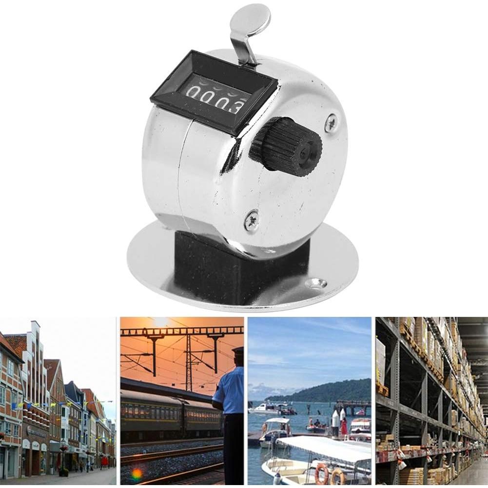 Contador Manual de Mano CYTGOUPER 4 Dígitos Acero Inoxidable