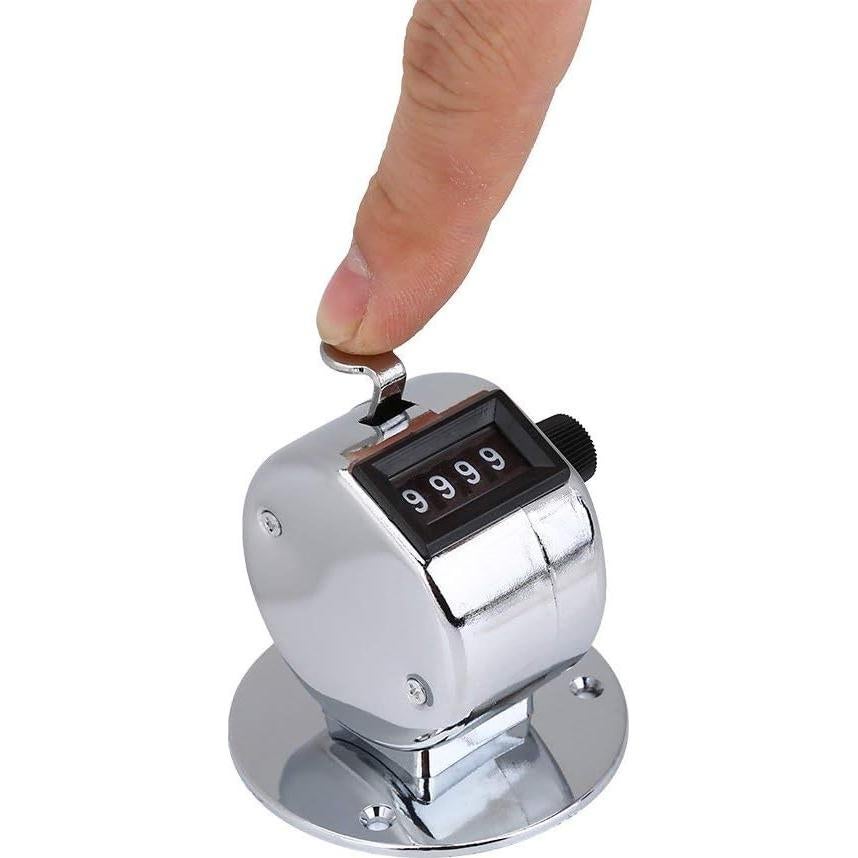 Contador Manual de Mano CYTGOUPER 4 Dígitos Acero Inoxidable