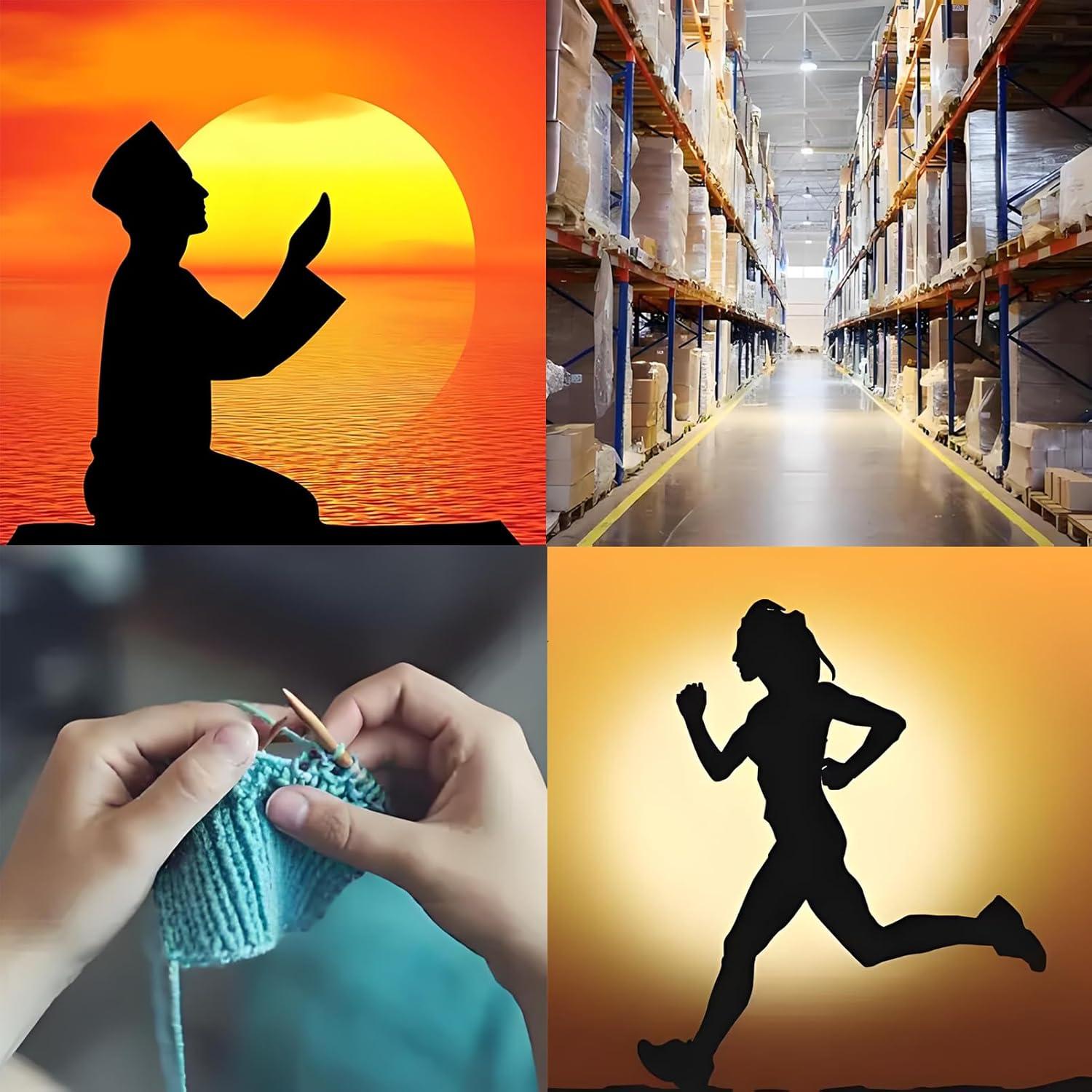 Contador de Adoración QIANGUANG OLED, Digital, Vibración, Negro