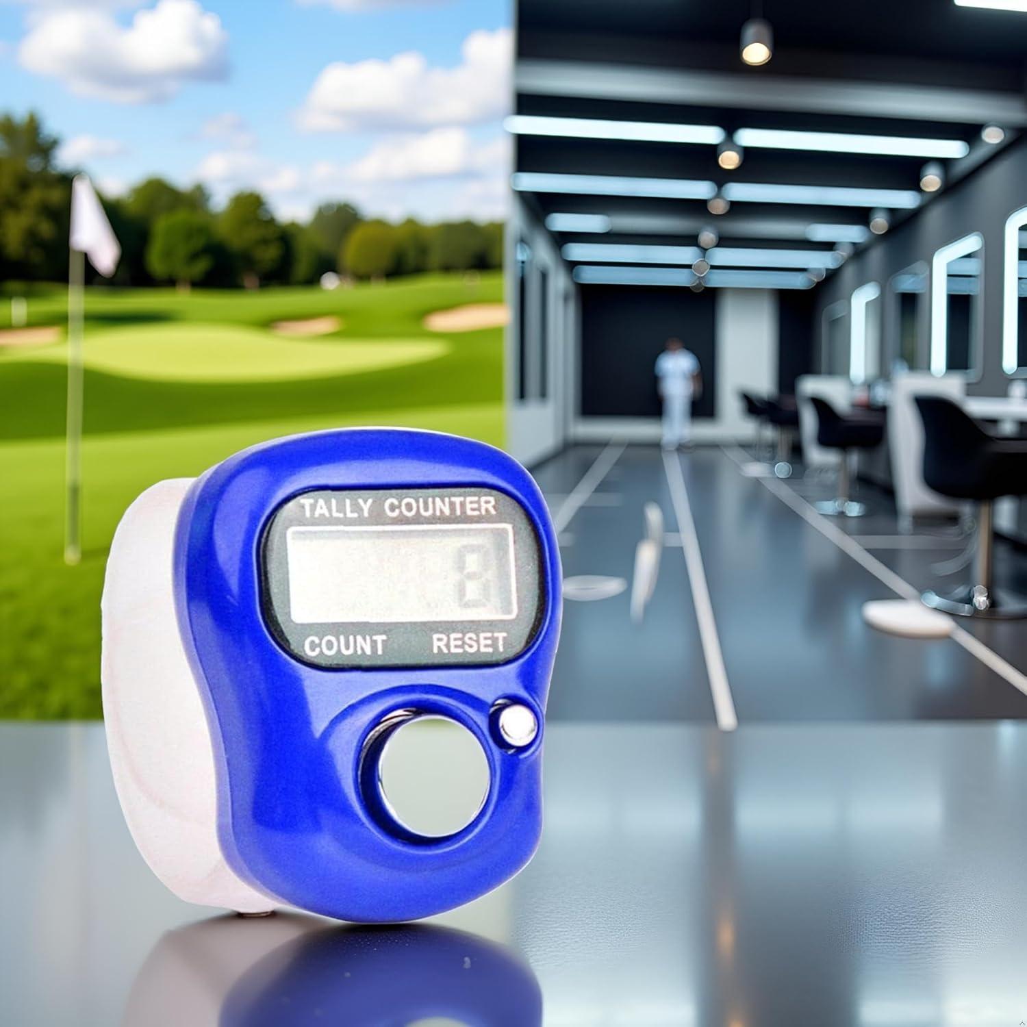 Contador Digital de Mano Zhuluck LED Azul para Golf y Deportes