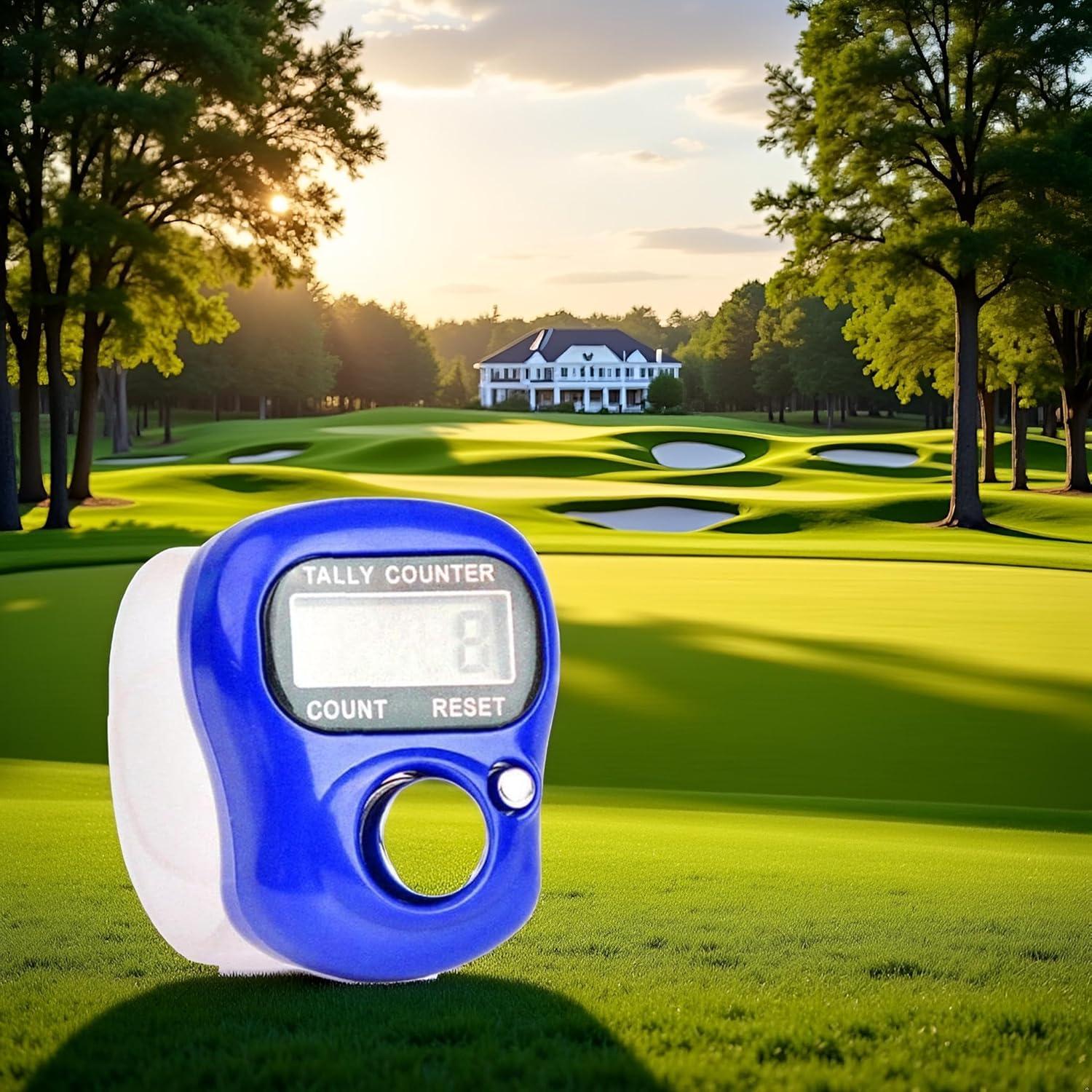 Contador Digital de Mano Zhuluck LED Azul para Golf y Deportes