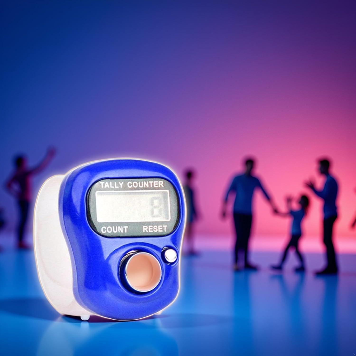 Contador Digital de Mano Zhuluck LED Azul para Golf y Deportes