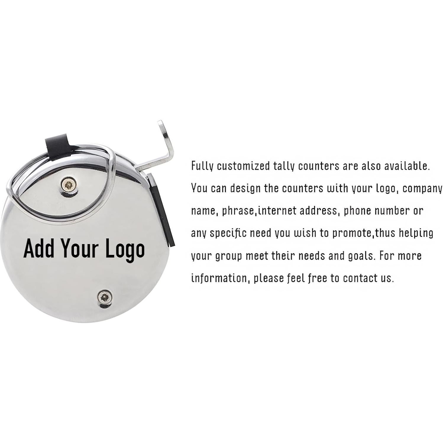 Contador de Mano GOGO de Metal 4 Dígitos para Conteo