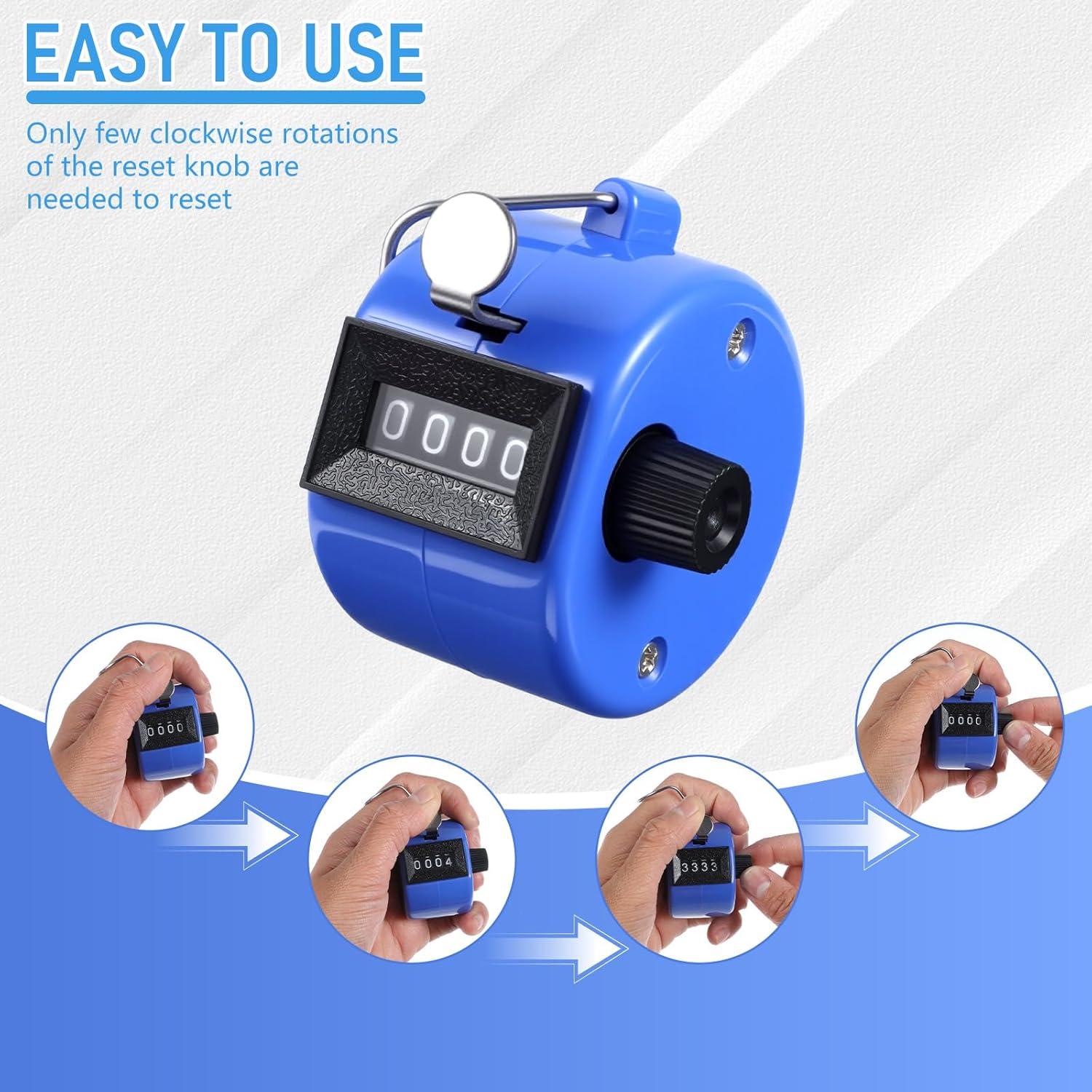 Contador Digital de Mano JOUTYFOR 12 Pcs 4 Dígitos Colores