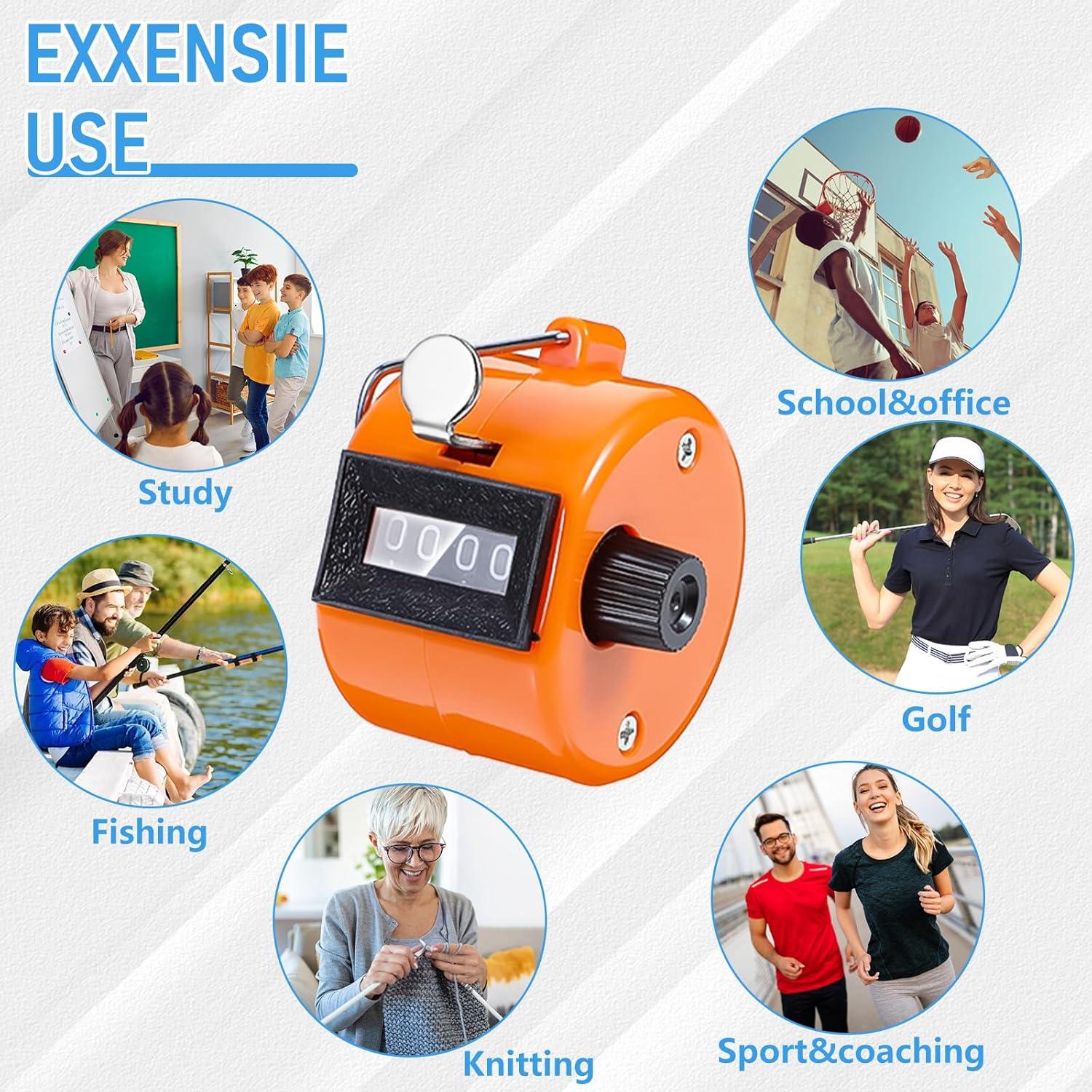 Contador Digital de Mano JOUTYFOR 12 Pcs 4 Dígitos Colores