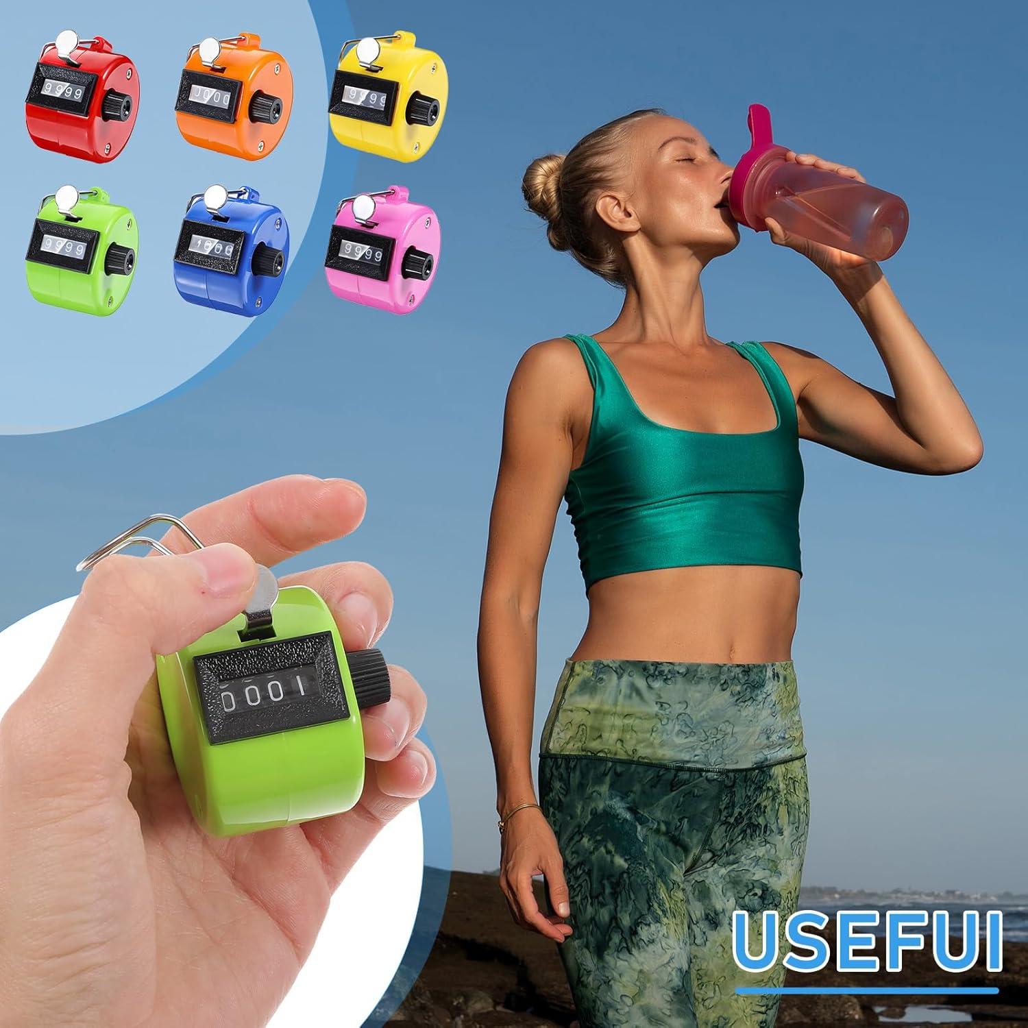 Contador Digital de Mano JOUTYFOR 12 Pcs 4 Dígitos Colores