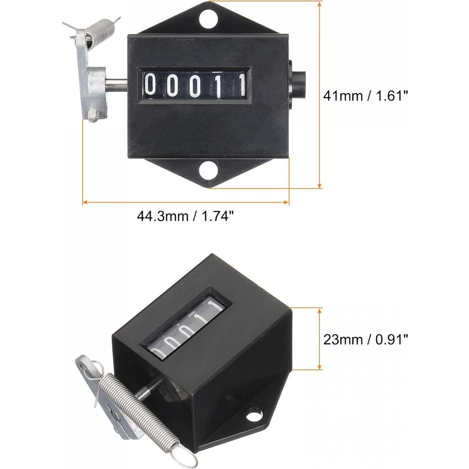 Contador Manual uxcell de 5 Dígitos para Maquinaria