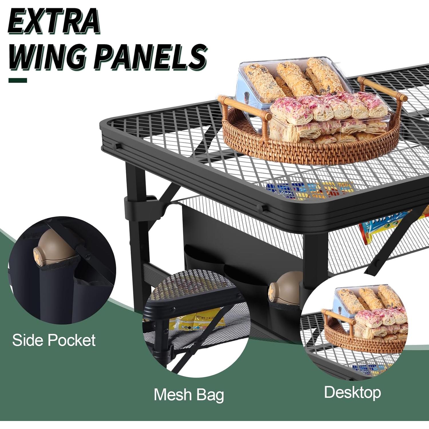 Mesa Plegable WildFinder 2x1.3 FT Ajustable Impermeable