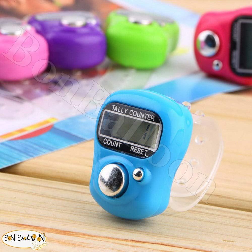 Contador Digital de Dedo Islámico BonBalloon LCD Mini 5 Pcs