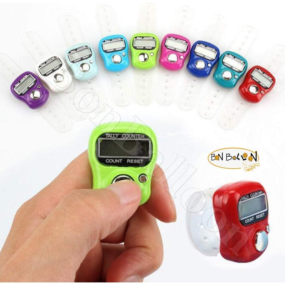 Contador Digital de Dedo Islámico BonBalloon LCD Mini 5 Pcs