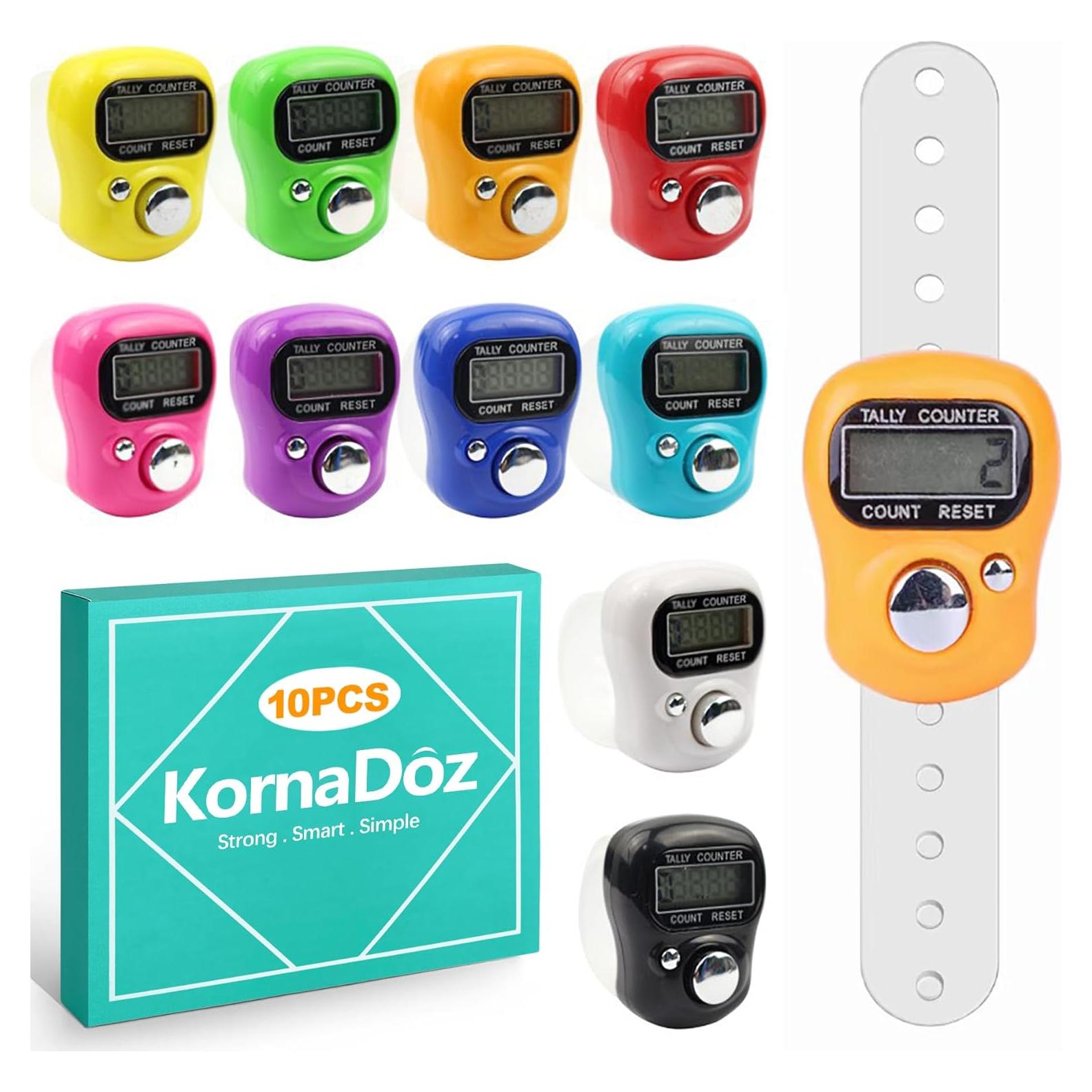 Contador Digital de Clics KornaDoz 5 Dígitos LCD Portátil