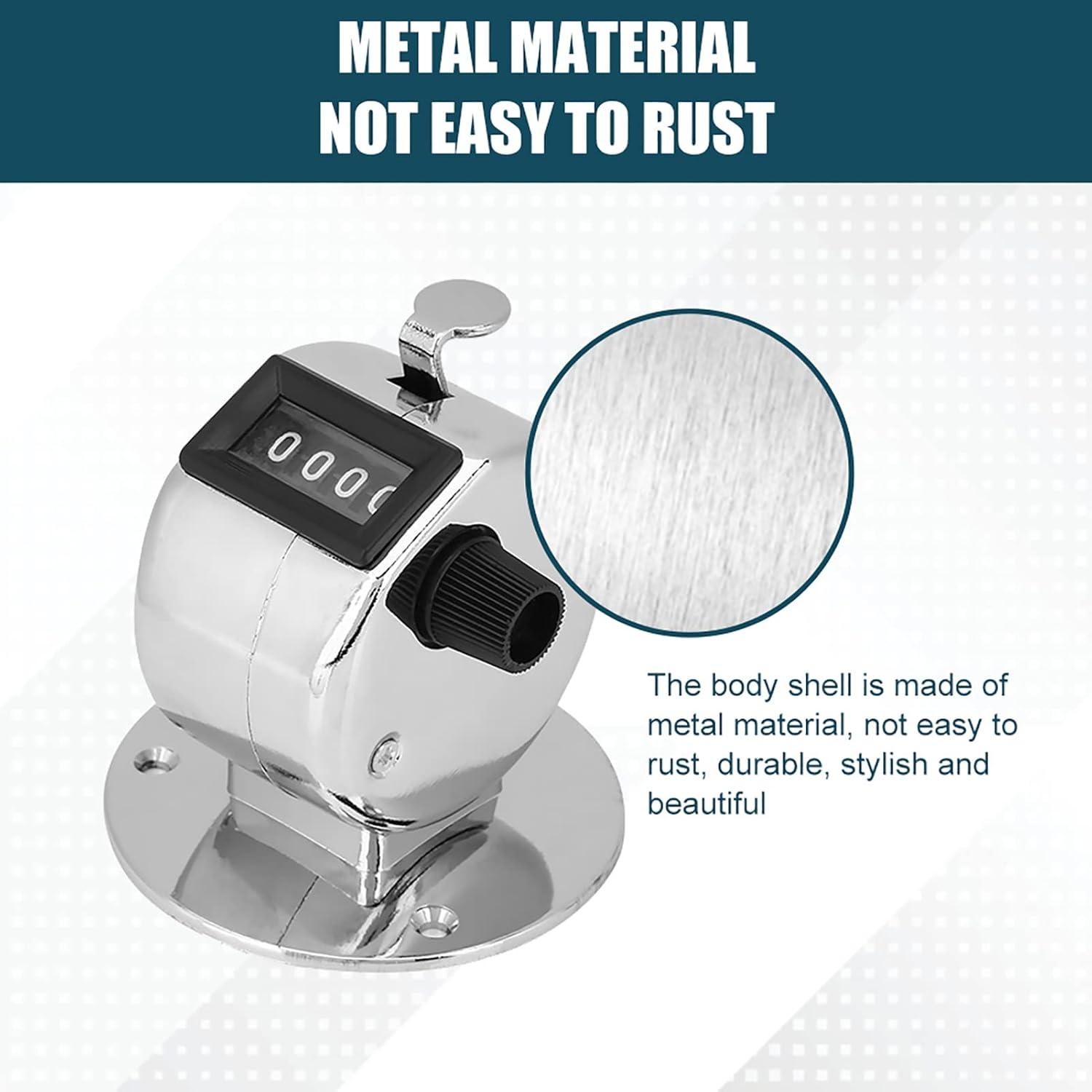 Contador de Clics Manual HANYAUKU HUTJ1463 4 Dígitos Metal