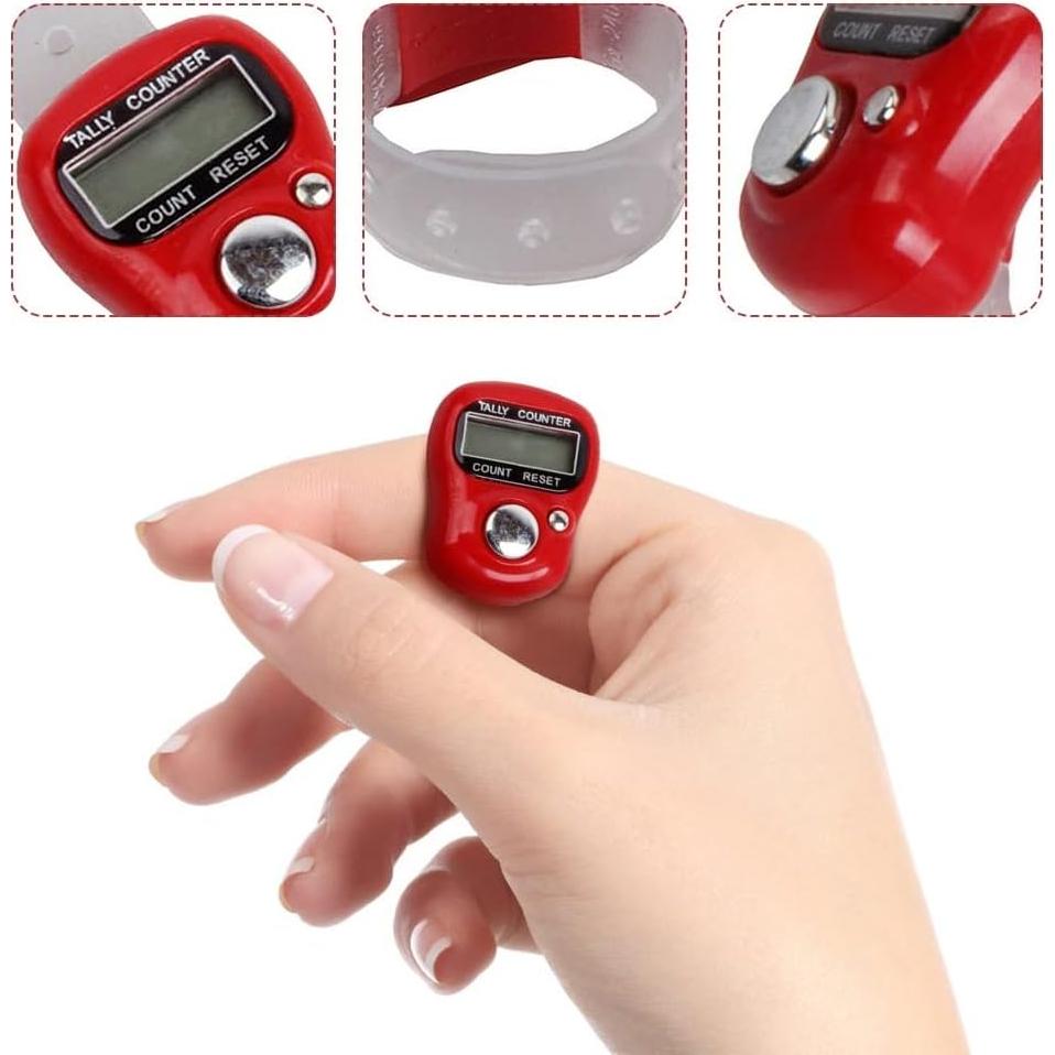 Contador de Dedos DONGKER 6 PCS Digital ABS Energía Eficiente